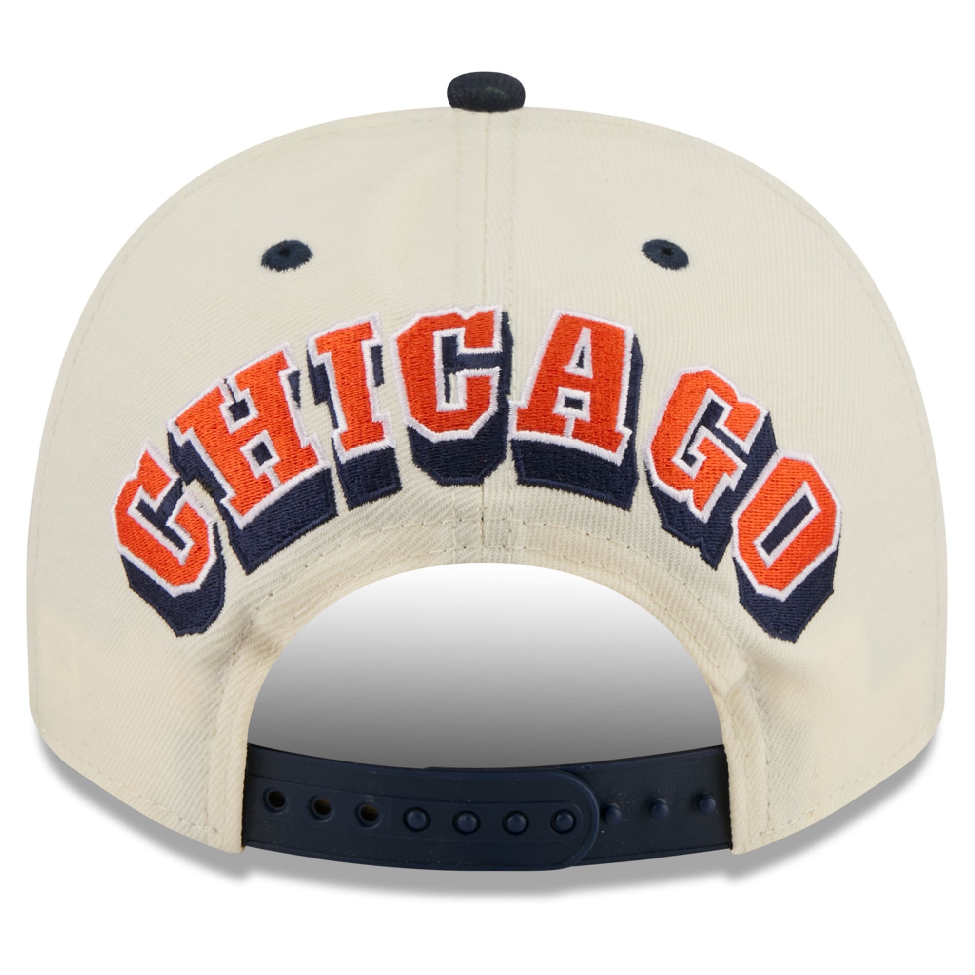 Men's New Era Cream Chicago Bears 2026 Rivalries Collection Fan Pack A-Frame 9FIFTY Snapback Hat