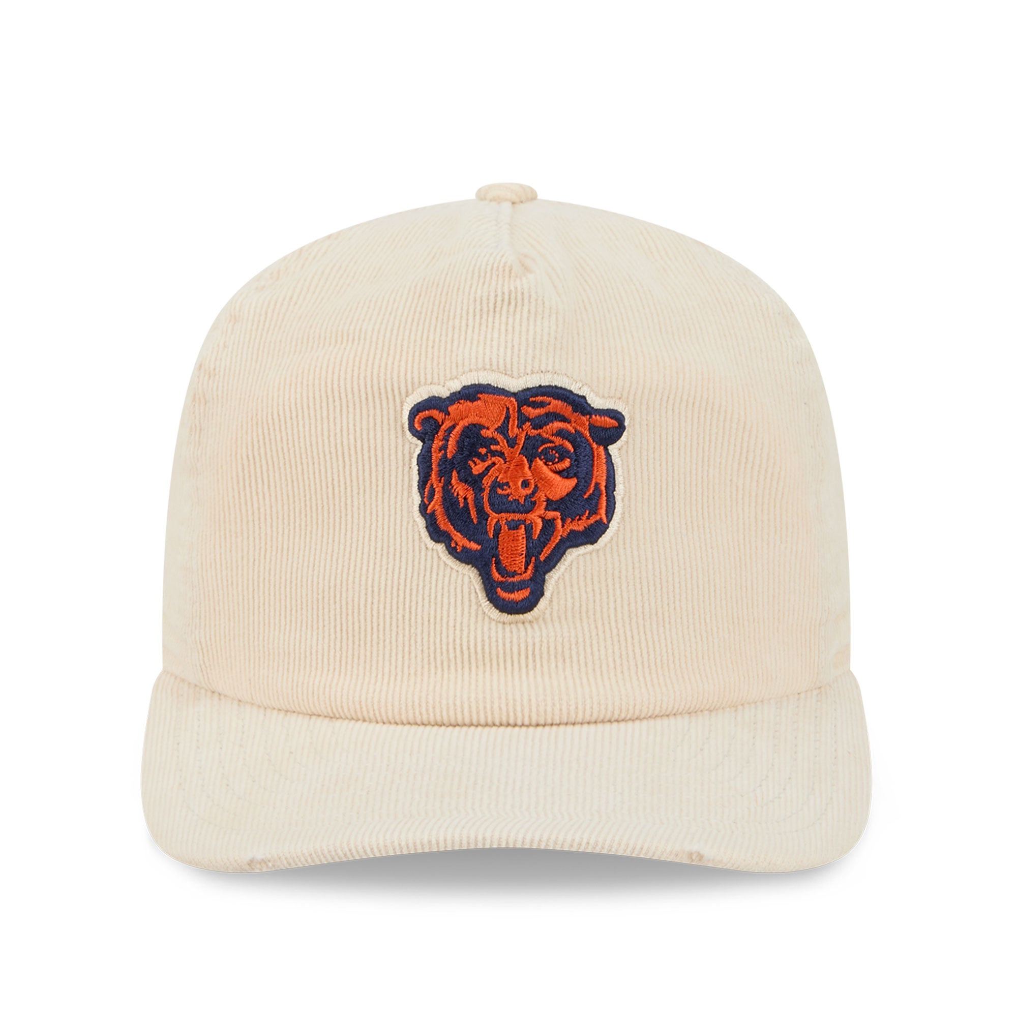 Casquette ajustable New Era 19TWENTY crème Chicago Bears en velours côtelé pour homme