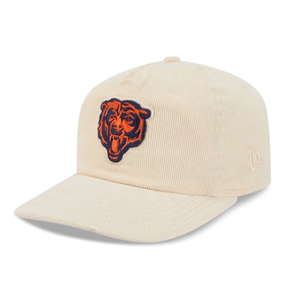 Chicago Bears New Era Corduroy 19TWENTY Adjustable Hat - Cream