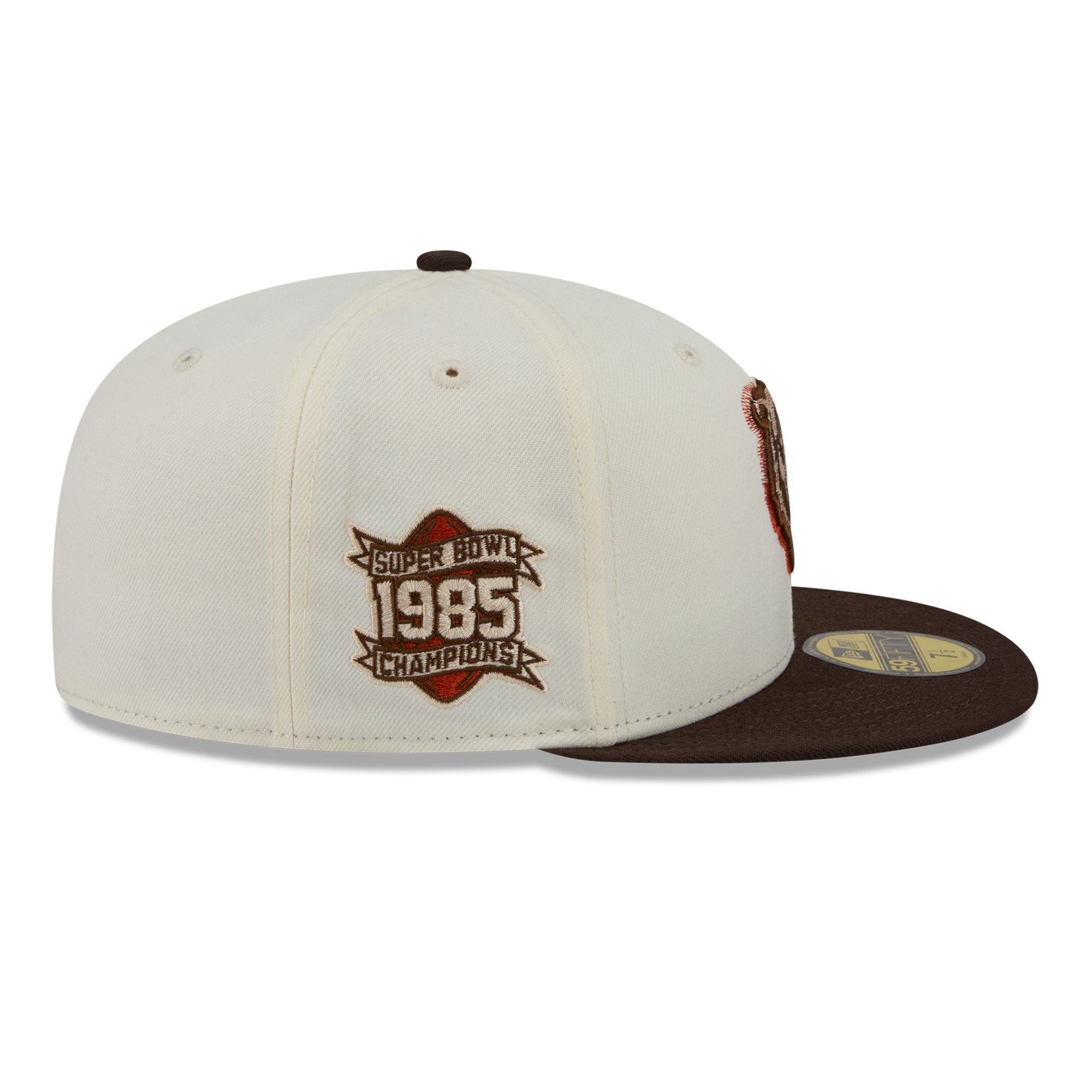 Men's New Era Cream/Brown Chicago Bears Pumpkin Spice 59FIFTY Fitted Hat