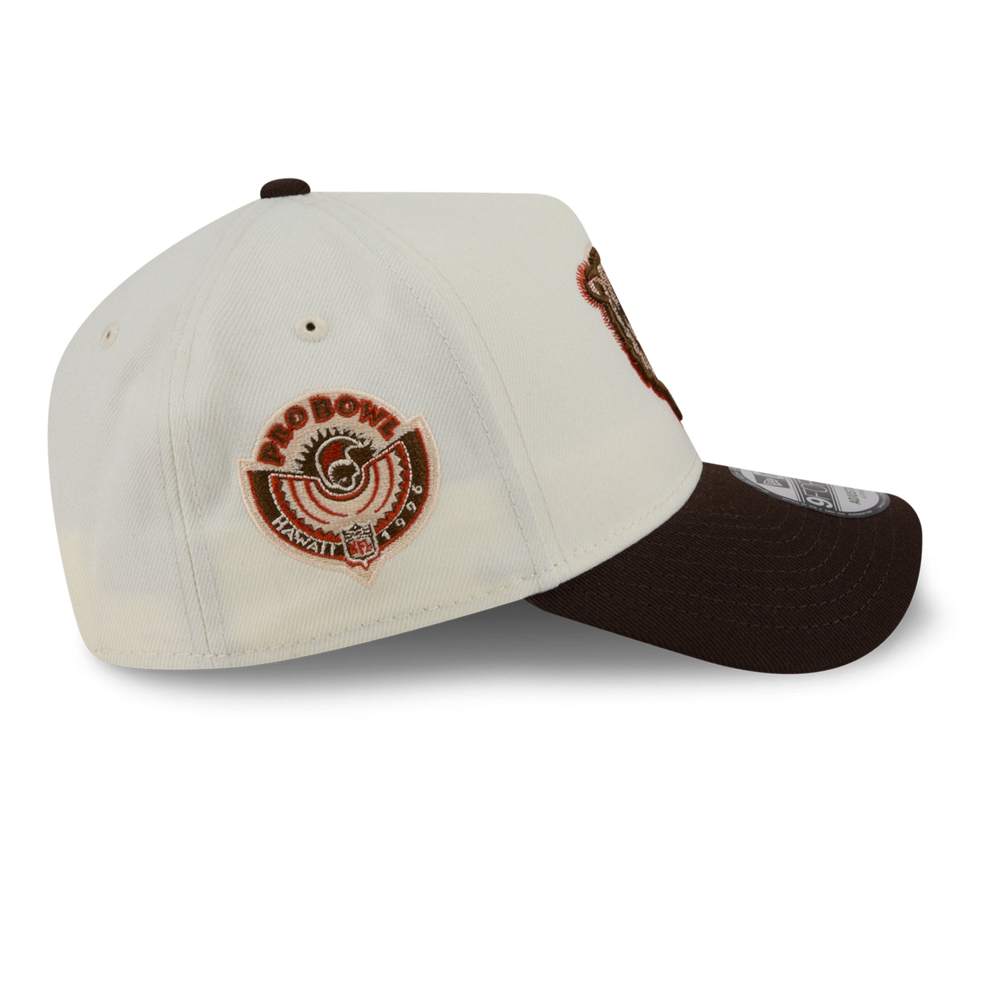 Men's New Era Cream/Brown Chicago Bears Pumpkin Spice A-Frame 9FORTY Adjustable Hat