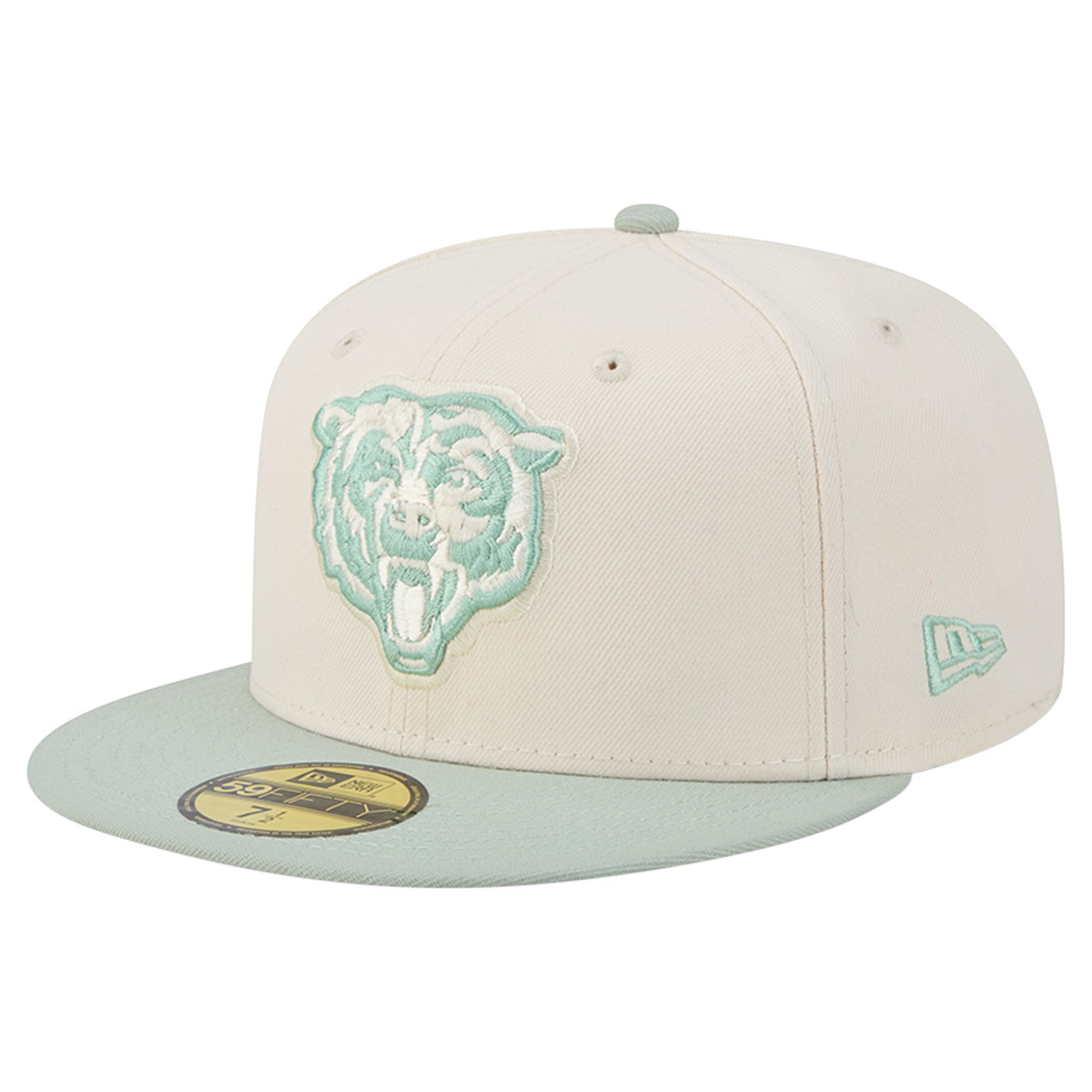 Casquette ajustée New Era 59FIFTY pour homme, coloris vert clair/olive Chicago Bears