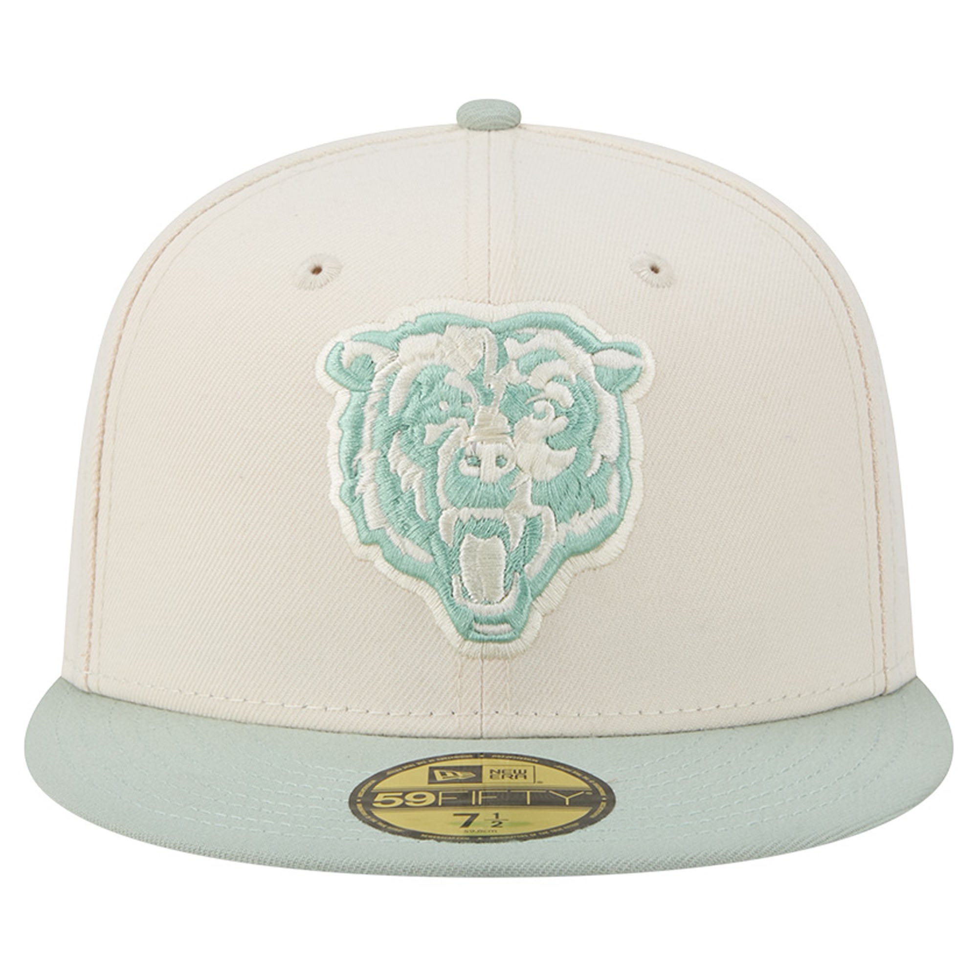 Casquette ajustée New Era 59FIFTY pour homme, coloris vert clair/olive Chicago Bears