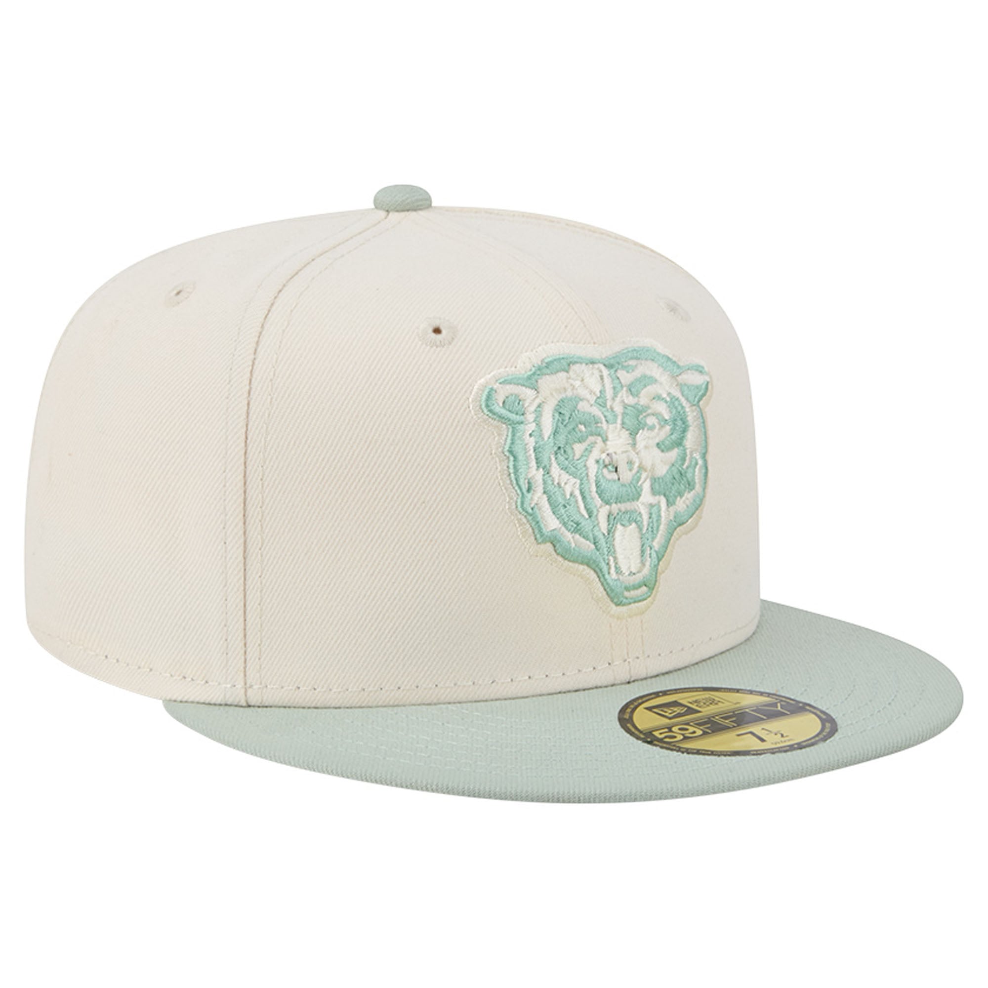 Casquette ajustée New Era 59FIFTY pour homme, coloris vert clair/olive Chicago Bears
