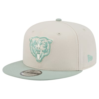 Chicago Bears New Era Color Pack Two-Tone 9FIFTY Snapback Hat - Cream/Light Green
