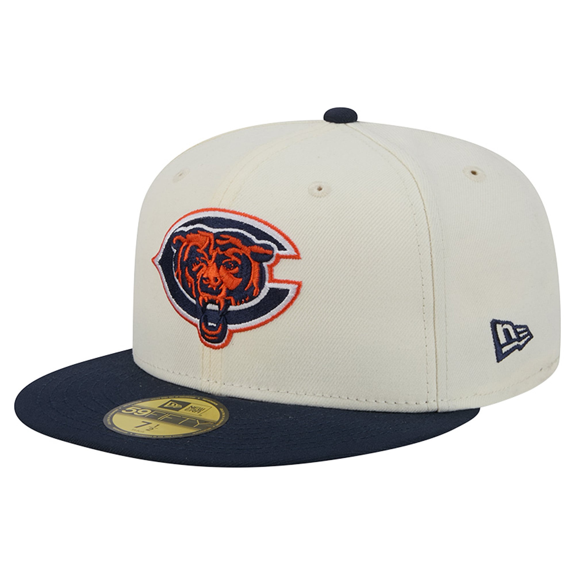 Casquette ajustée New Era Deceptor 59FIFTY pour homme, couleur crème/marine