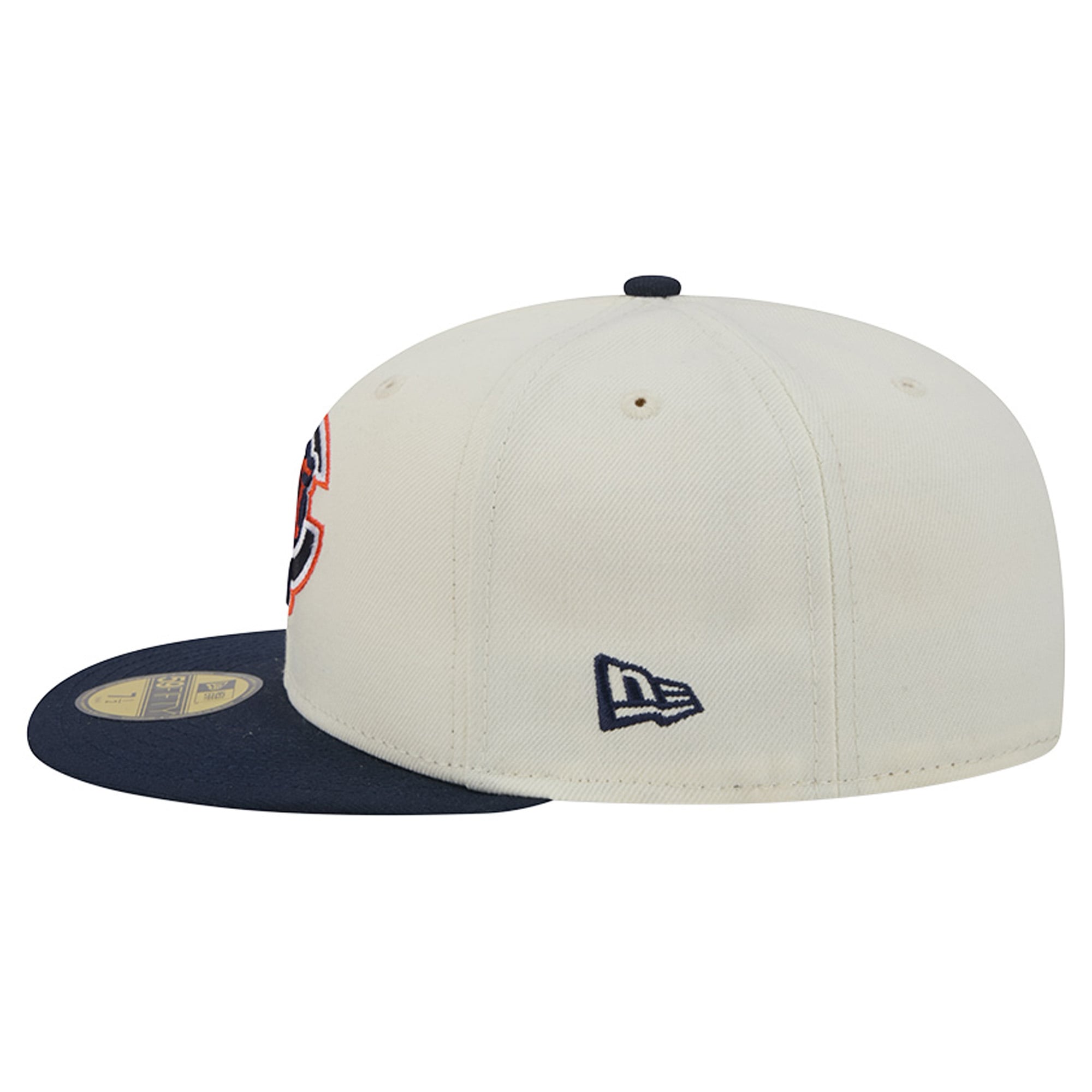 Casquette ajustée New Era Deceptor 59FIFTY pour homme, couleur crème/marine