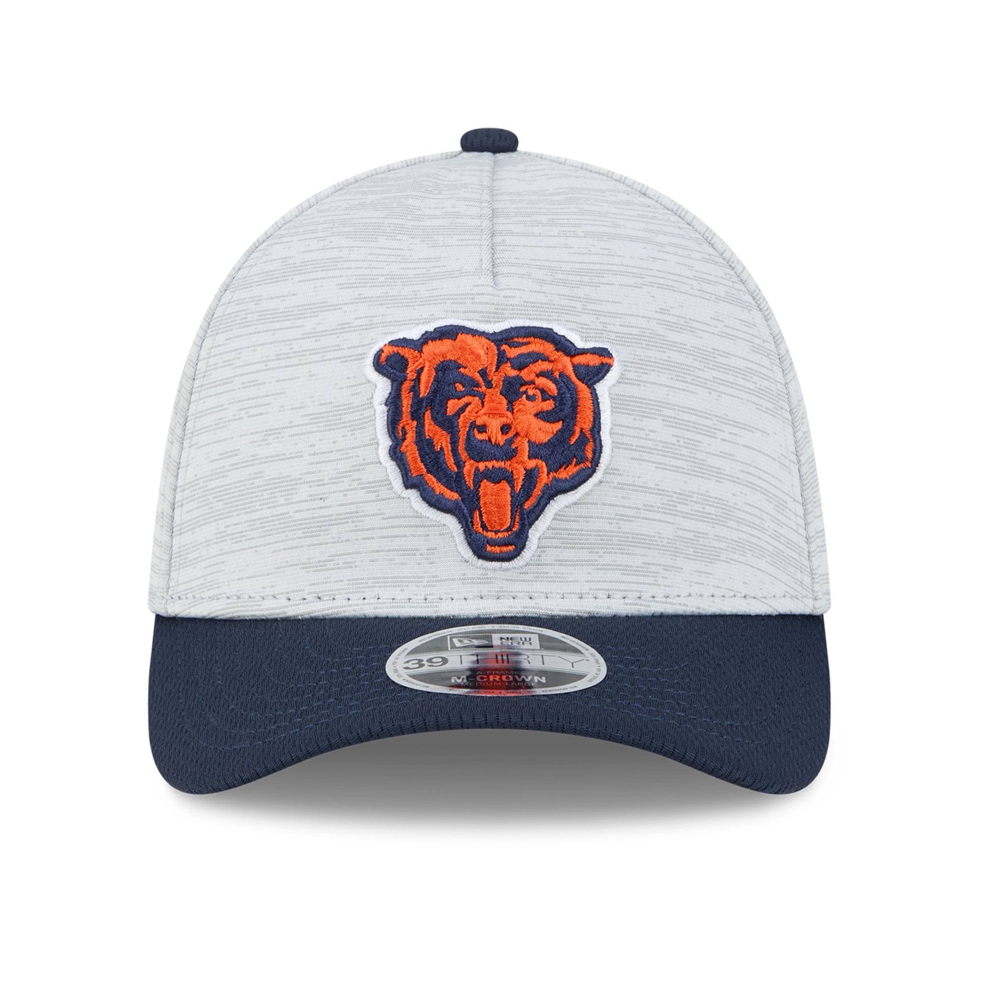 Casquette New Era Flex grise et marine Chicago Bears pour homme