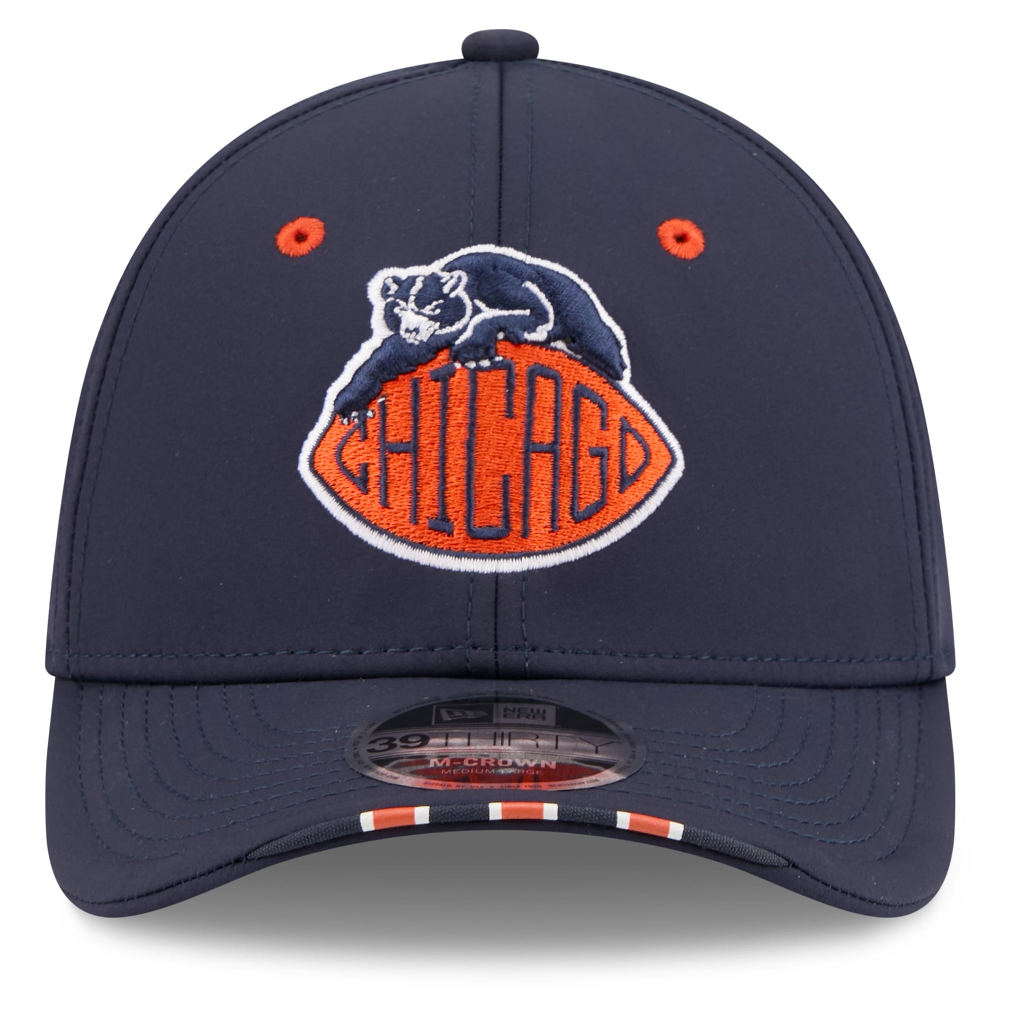Men's New Era Navy Chicago Bears 2026 Rivalries Collection 39THIRTY M-Crown Stretch Hat