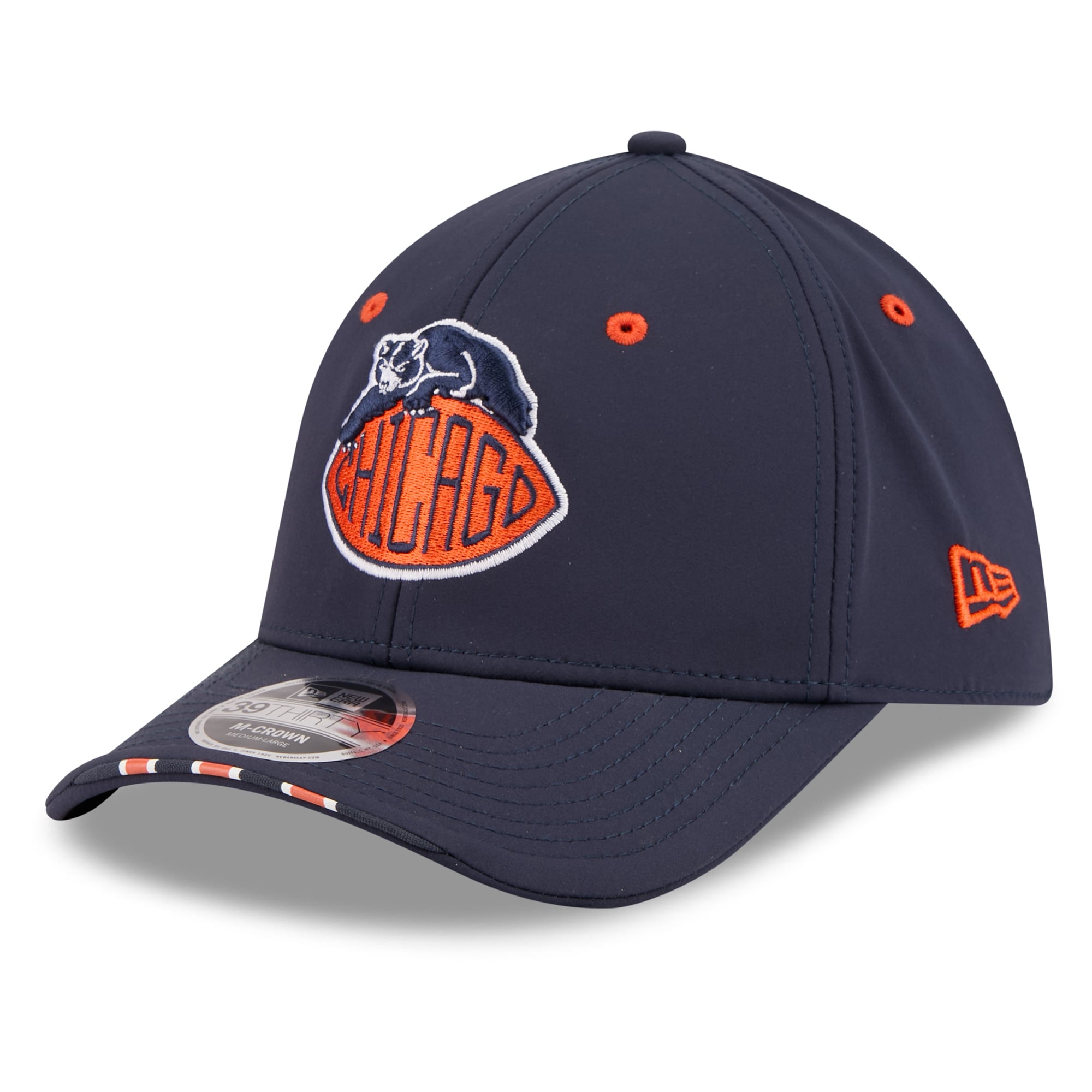 Men's New Era Navy Chicago Bears 2026 Rivalries Collection 39THIRTY M-Crown Stretch Hat