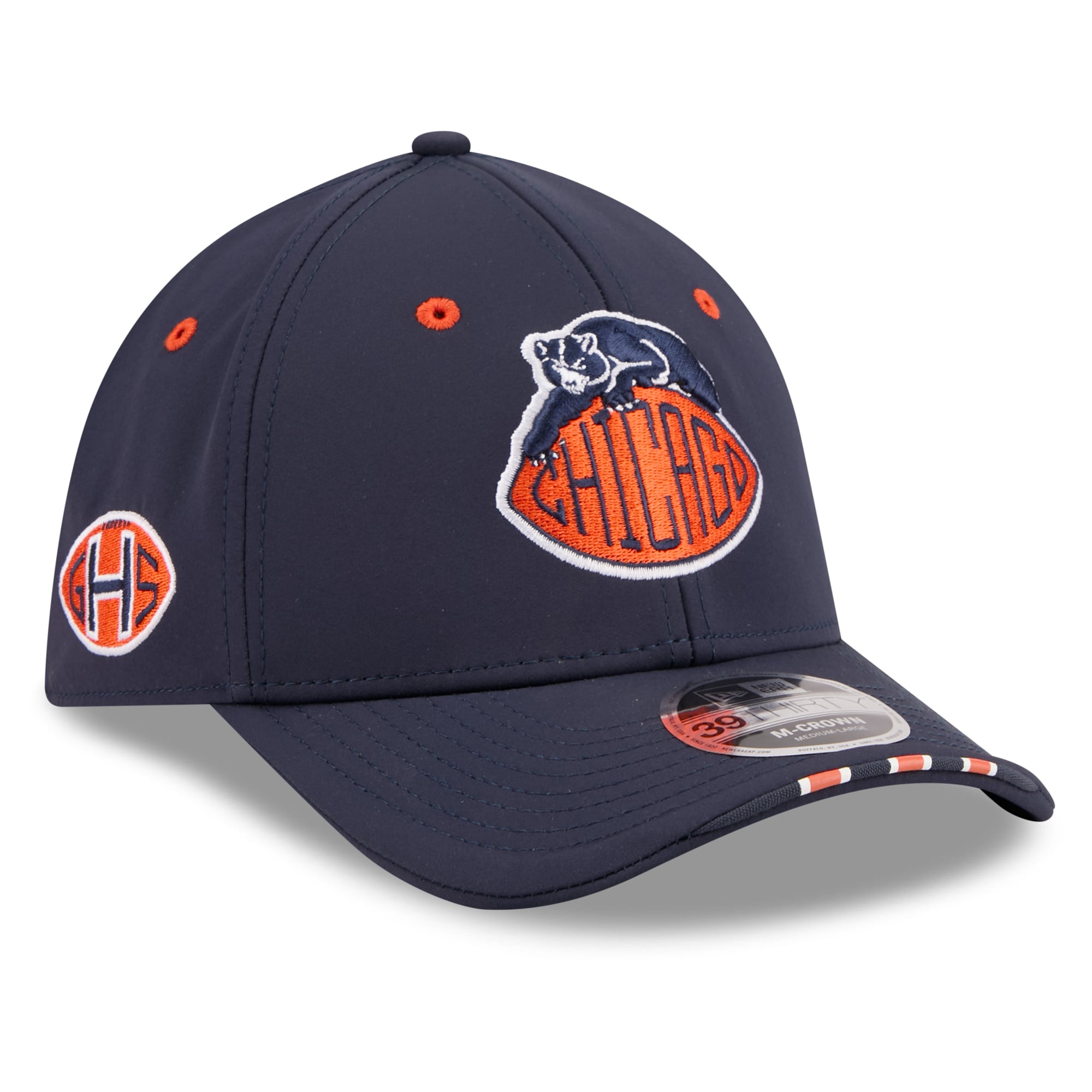 Men's New Era Navy Chicago Bears 2026 Rivalries Collection 39THIRTY M-Crown Stretch Hat