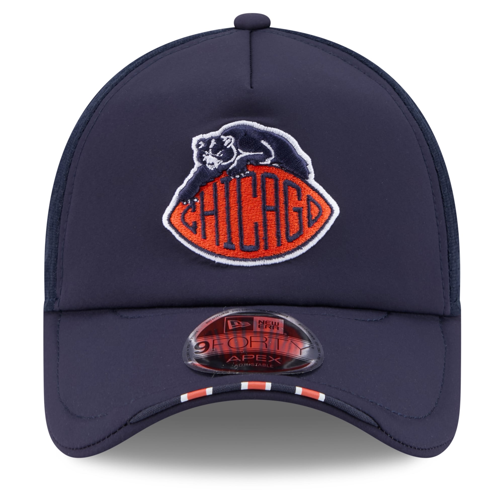 Casquette ajustable New Era Apex 9FORTY Chicago Bears 2026 Rivalries Collection pour homme, bleu marine