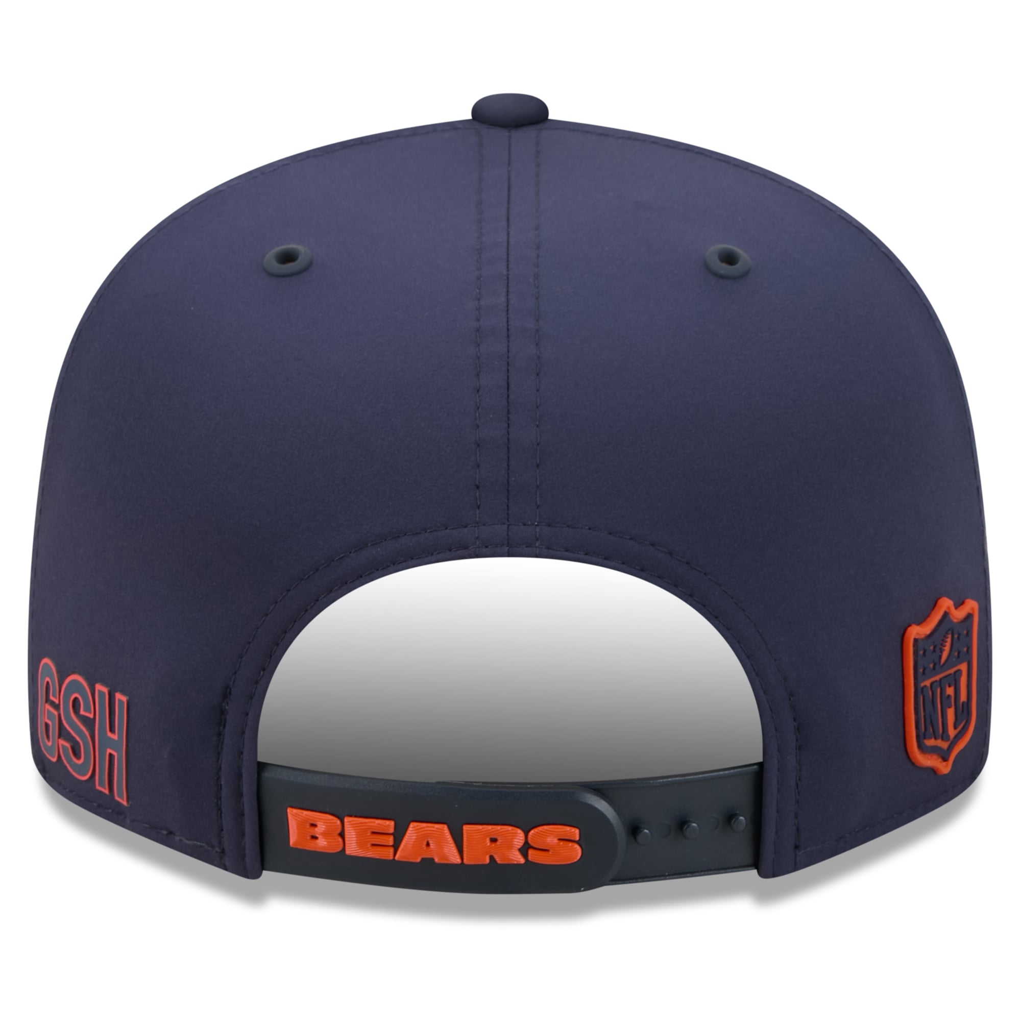 Casquette snapback New Era bleu marine Chicago Bears 2026 Sideline 9FIFTY pour homme