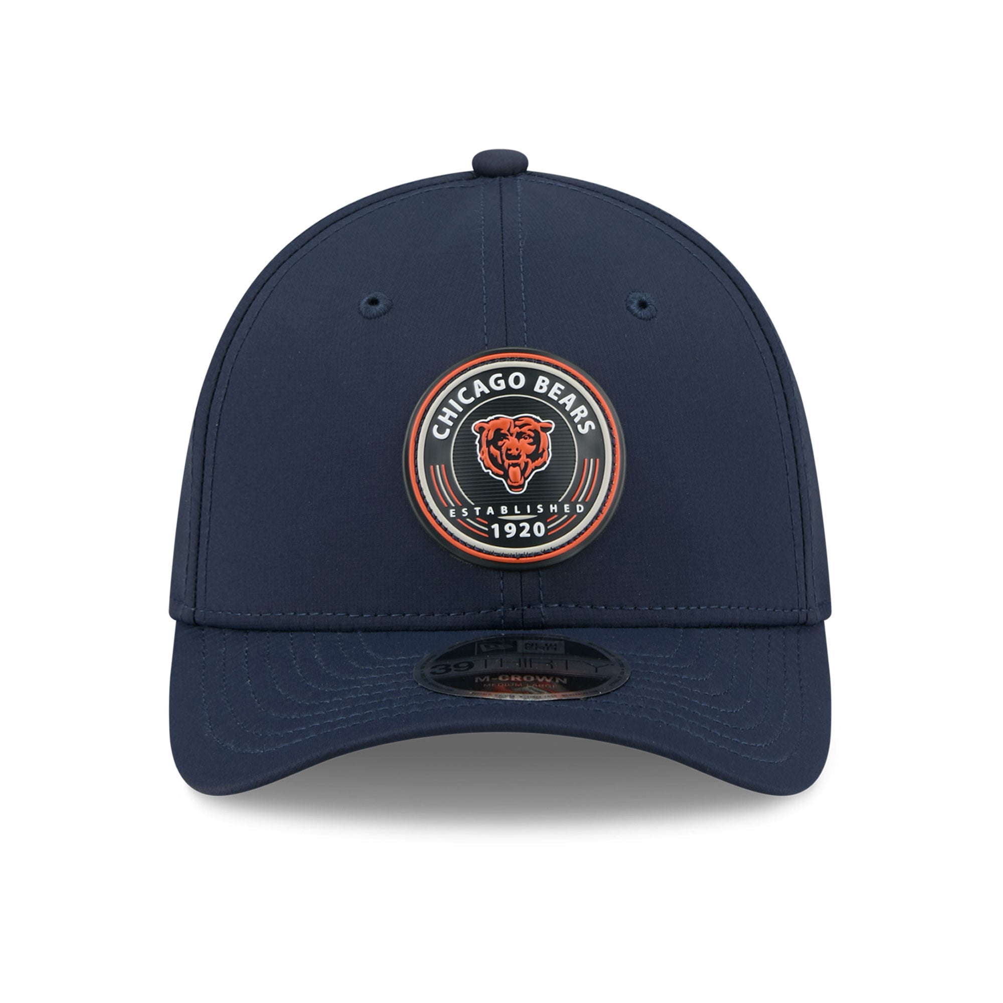 Casquette New Era bleu marine Chicago Bears 39THIRTY M-Crown Flex pour homme
