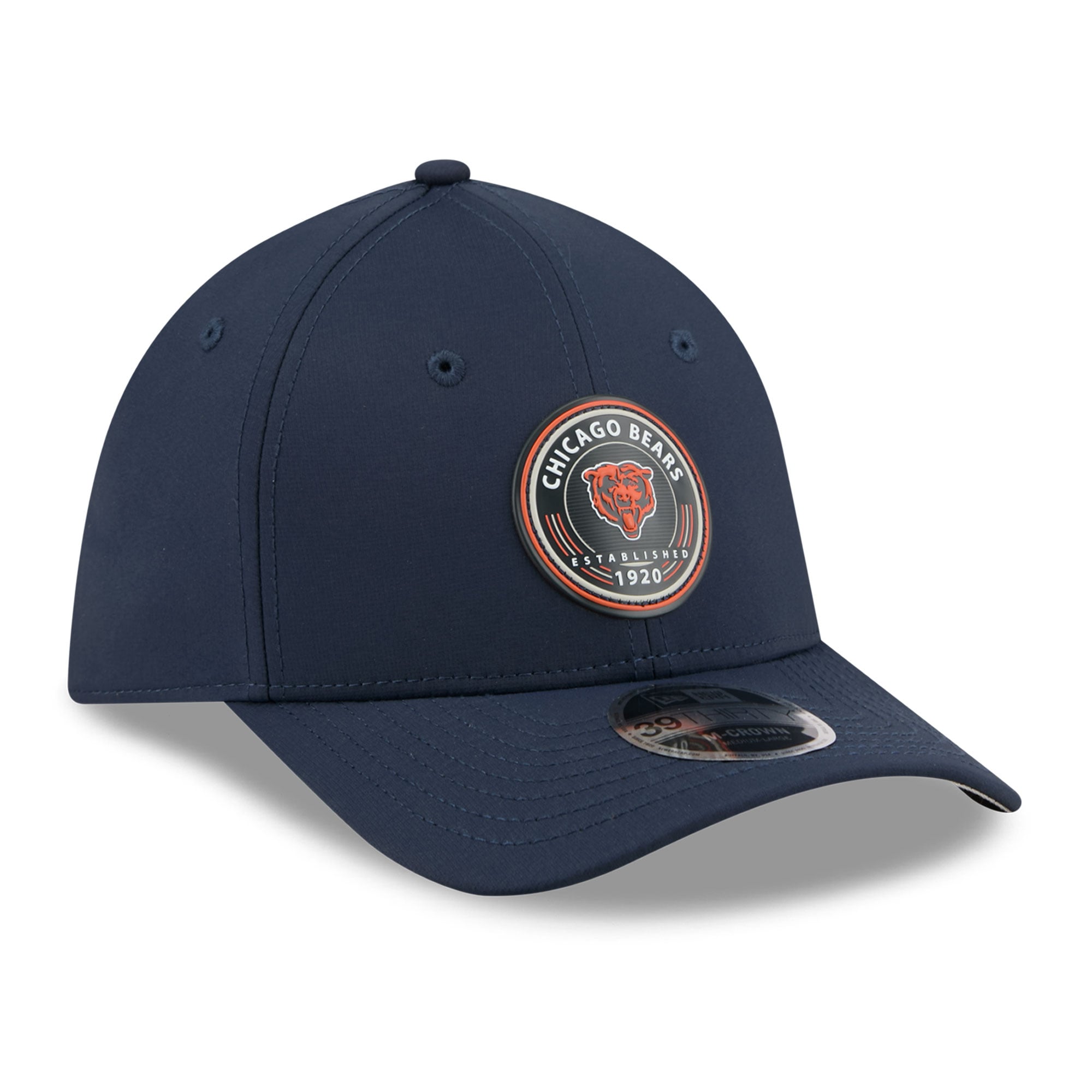 Casquette New Era bleu marine Chicago Bears 39THIRTY M-Crown Flex pour homme