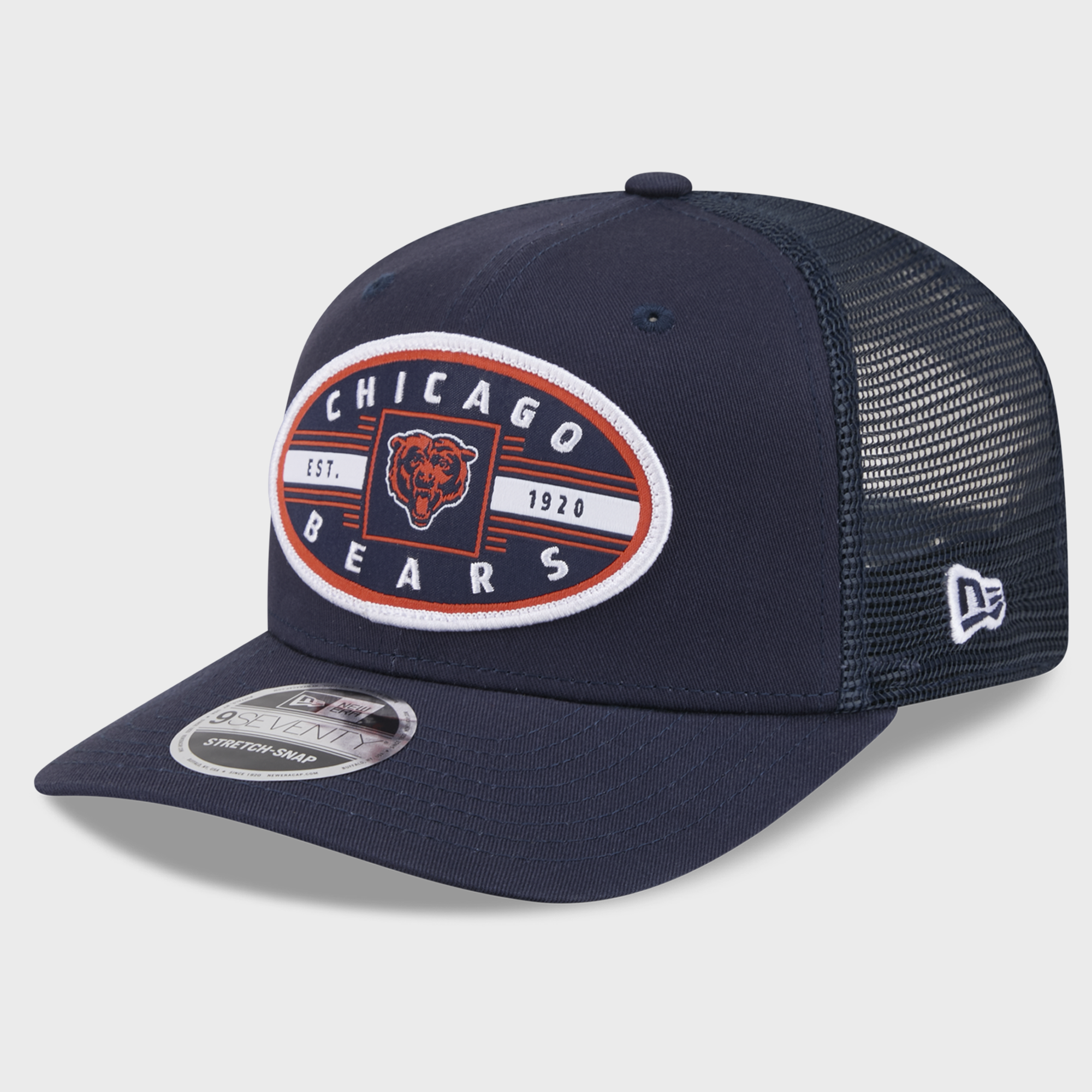 Casquette ajustable New Era bleu marine Chicago Bears Collegiate 9SEVENTY pour homme