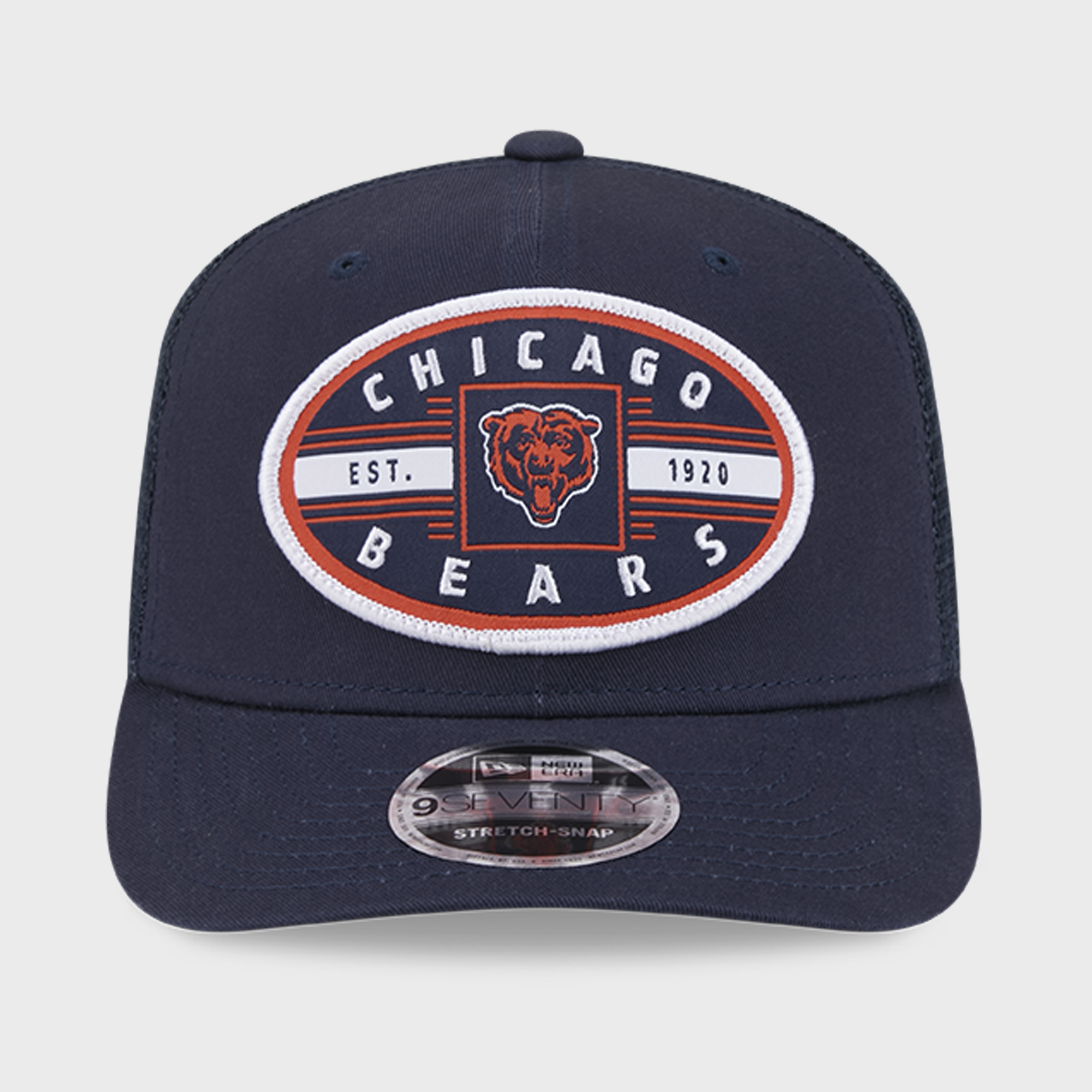 Casquette ajustable New Era bleu marine Chicago Bears Collegiate 9SEVENTY pour homme