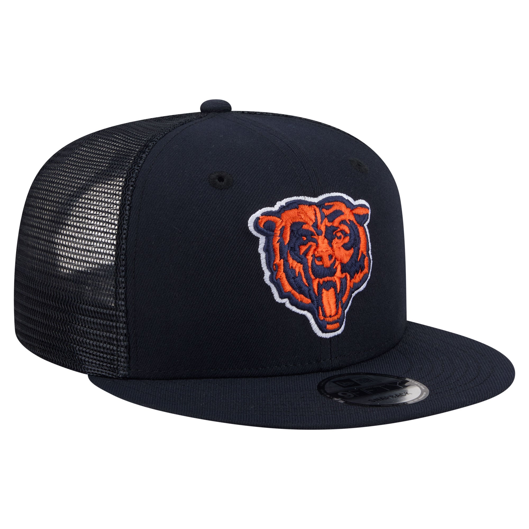 Men's New Era  Navy Chicago Bears Core Team 9FIFTY Trucker Snapback Hat