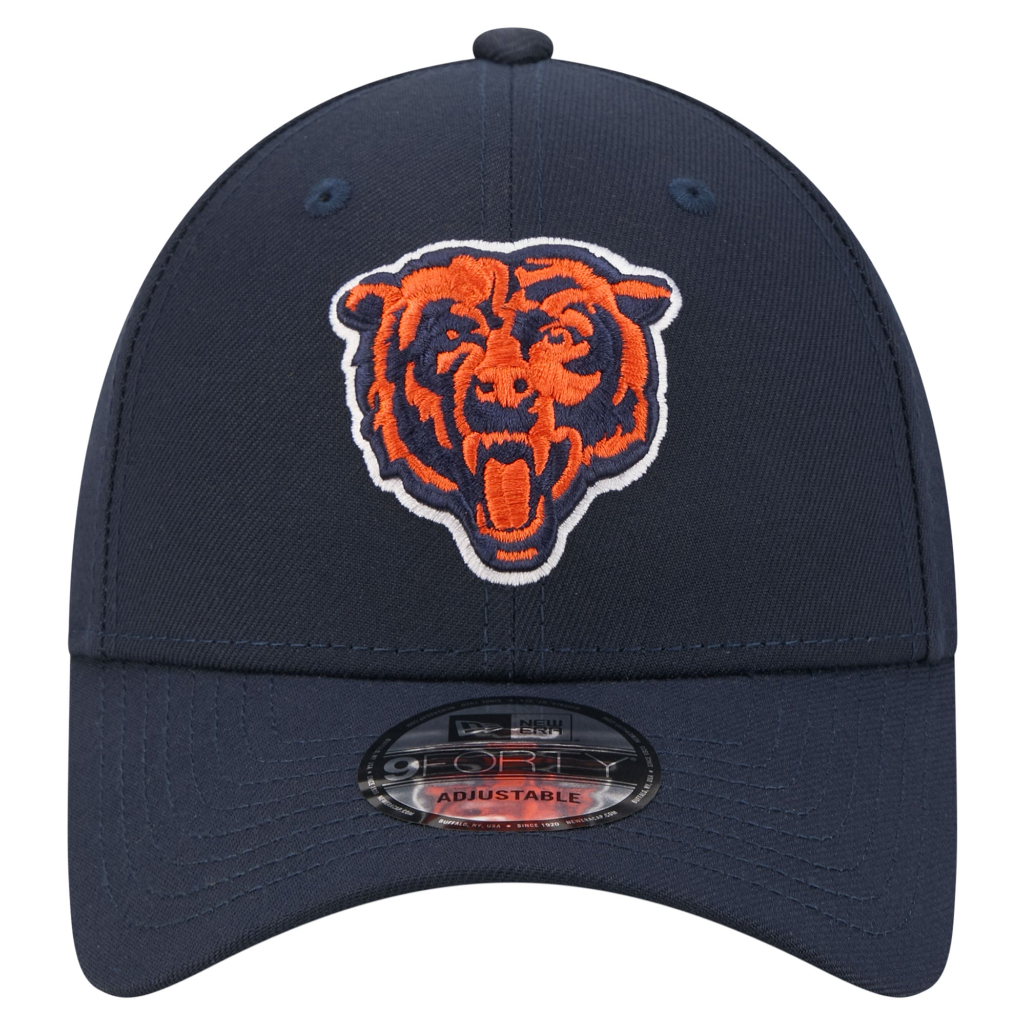 Casquette ajustable New Era 9FORTY bleu marine Chicago Bears Core Team pour homme