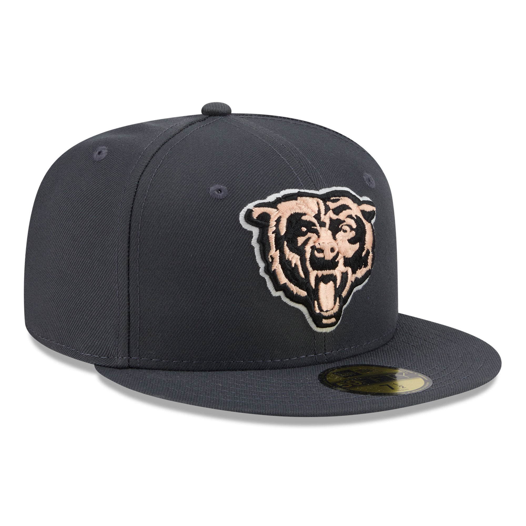 Casquette ajustée New Era 59FIFTY pour homme, bleu marine, Chicago Bears, coloris automnal.
