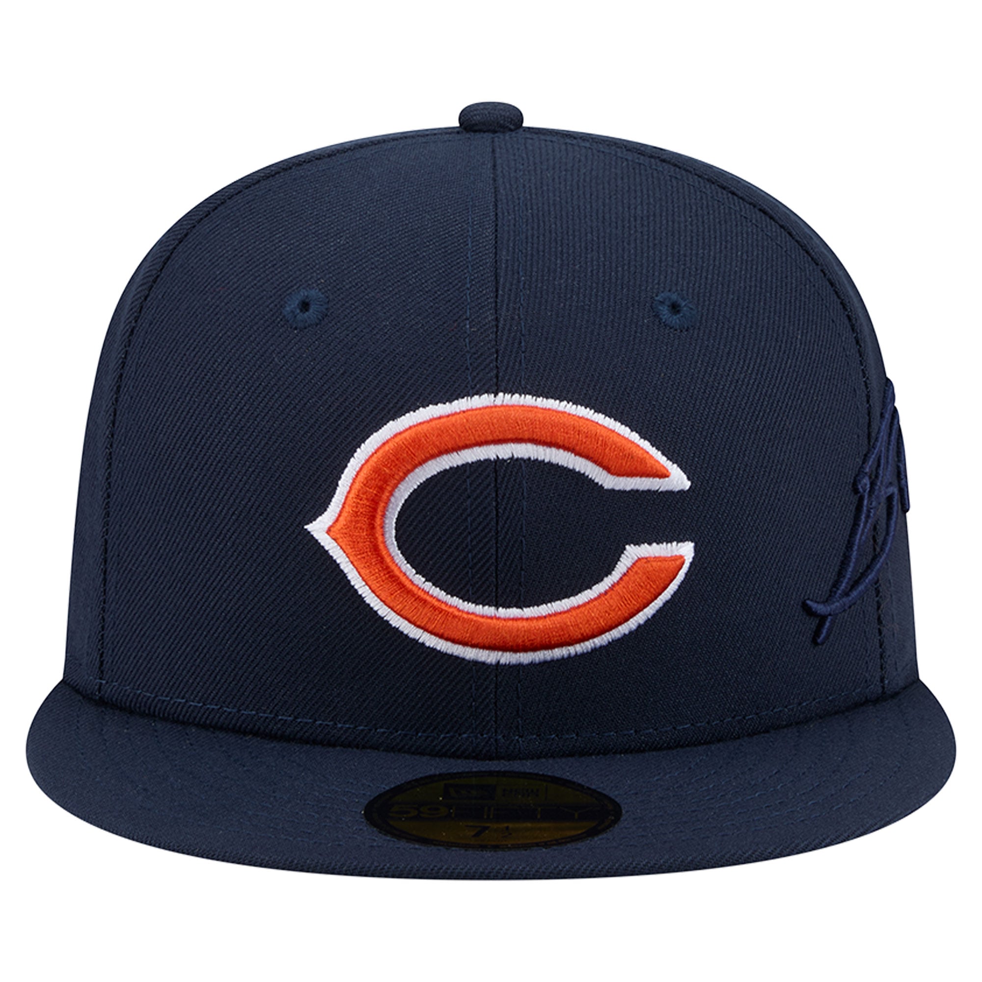 Casquette ajustée New Era 59FIFTY bleu marine Chicago Bears pour homme