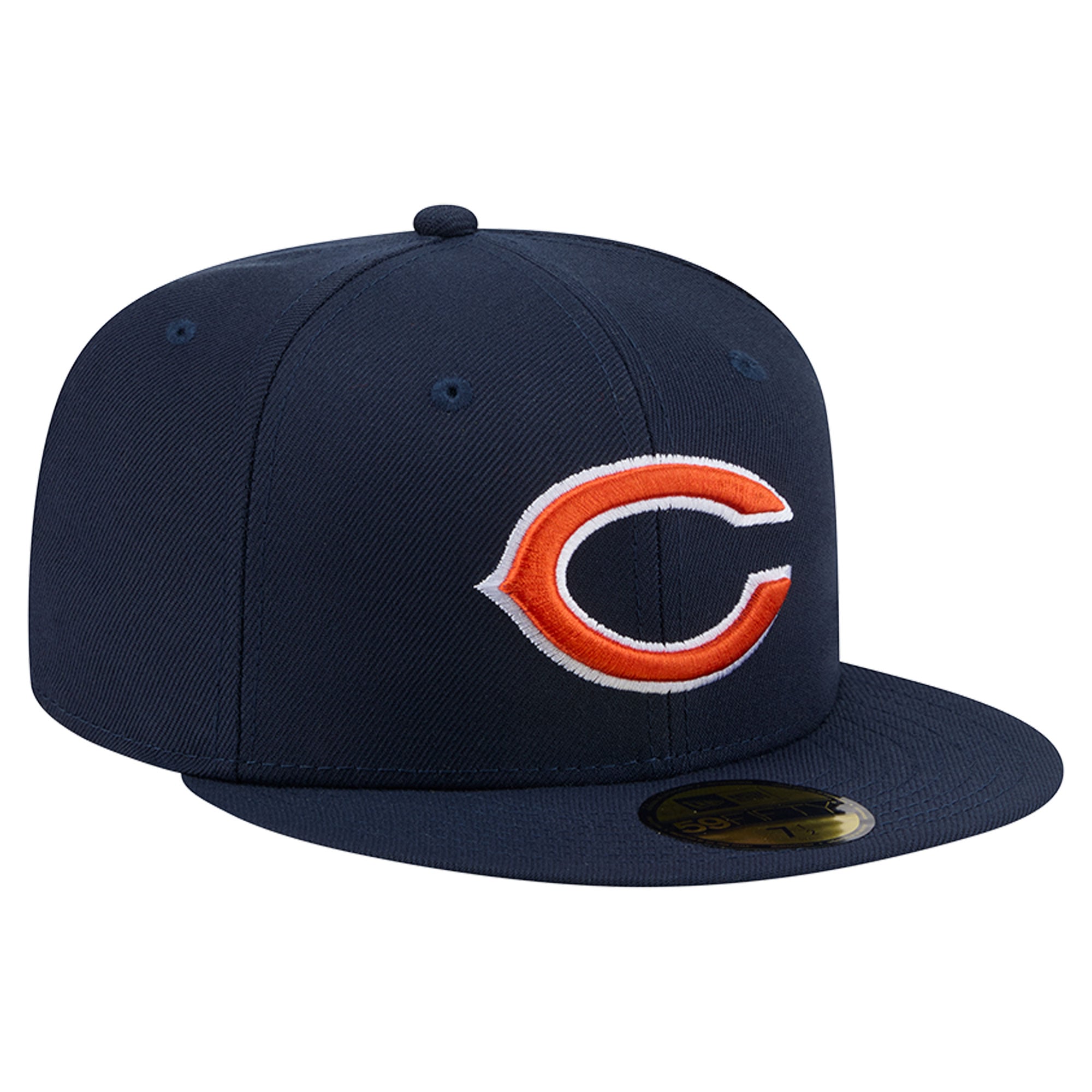 Casquette ajustée New Era 59FIFTY bleu marine Chicago Bears pour homme