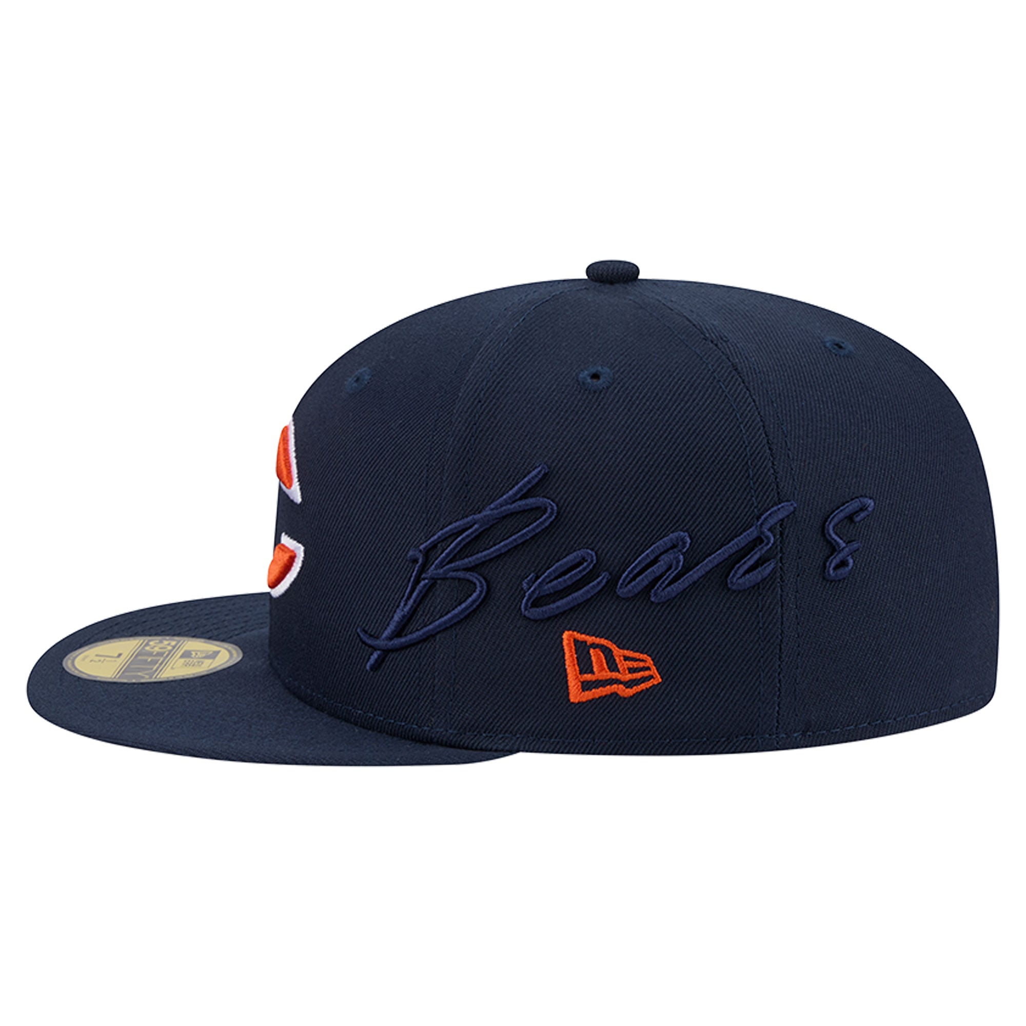 Casquette ajustée New Era 59FIFTY bleu marine Chicago Bears pour homme