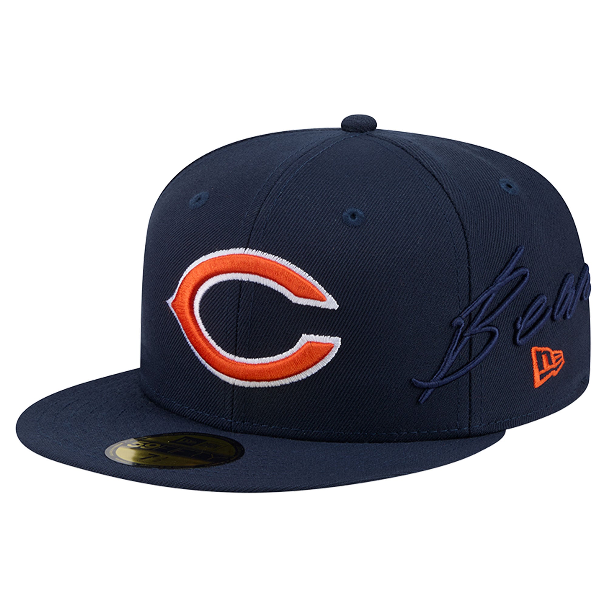 Casquette ajustée New Era 59FIFTY bleu marine Chicago Bears pour homme