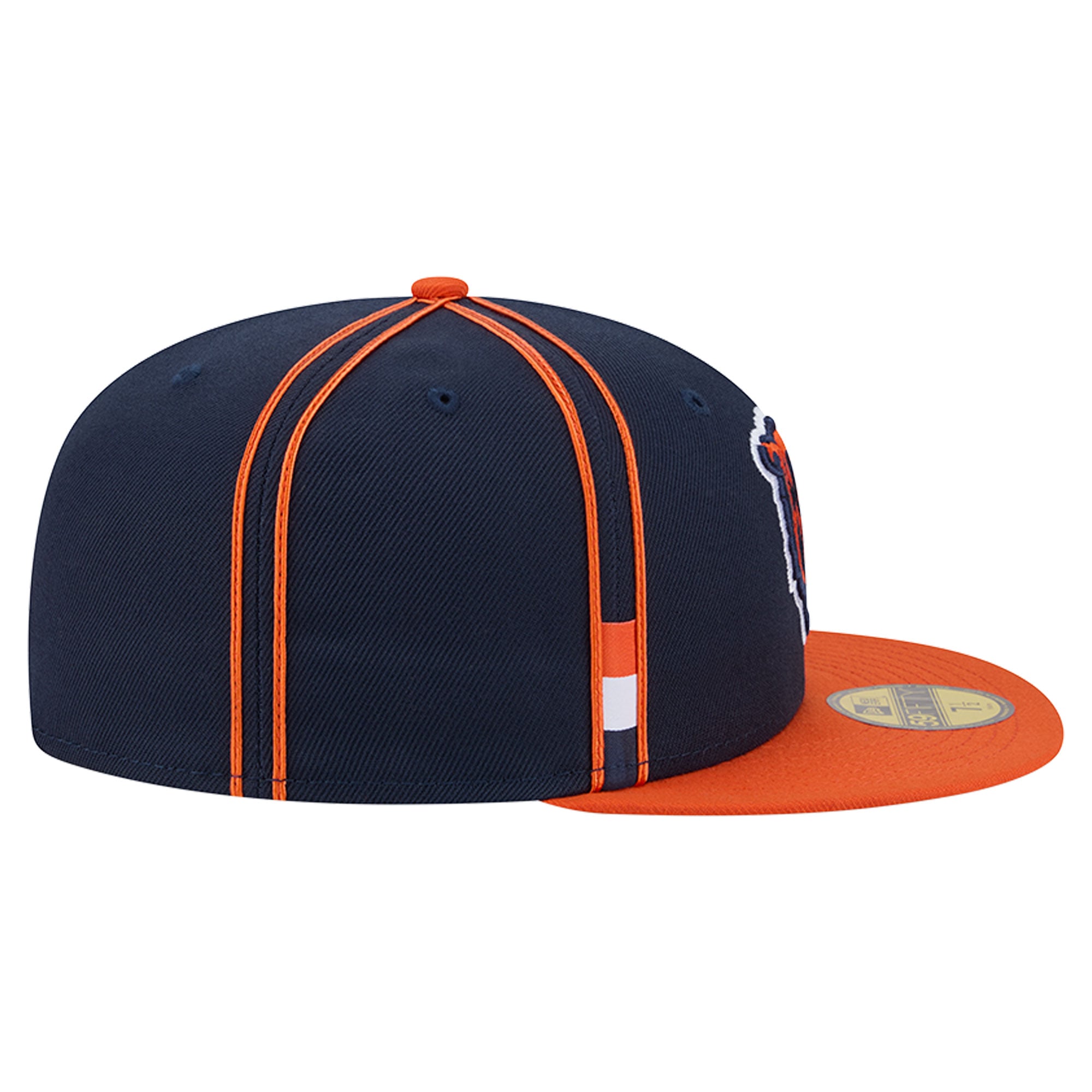 Casquette ajustée New Era 59FIFTY Soutache bleu marine Chicago Bears pour homme