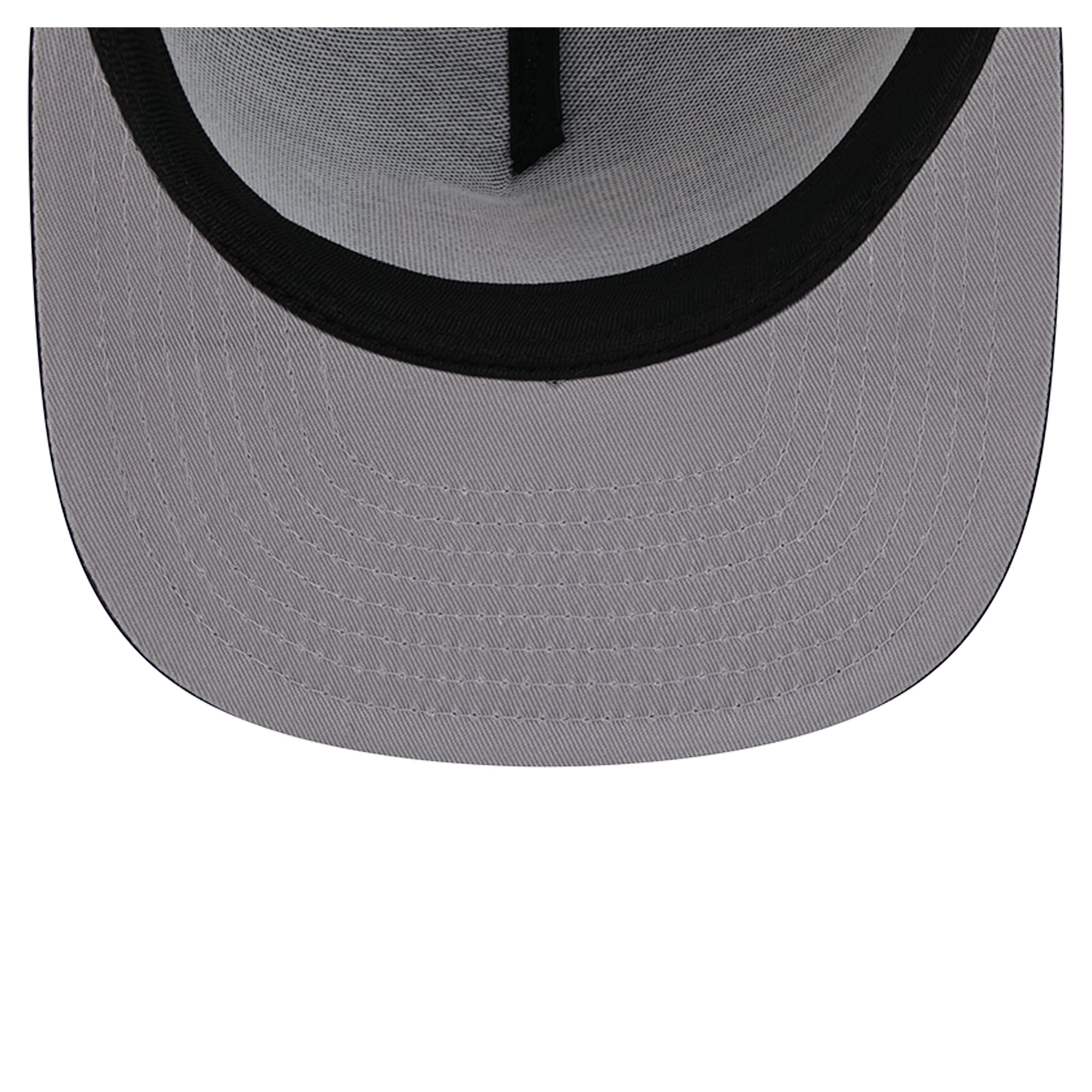 Casquette trucker New Era 9FIFTY Snapback pour homme, bleu marine et orange, Chicago Bears, en maille.