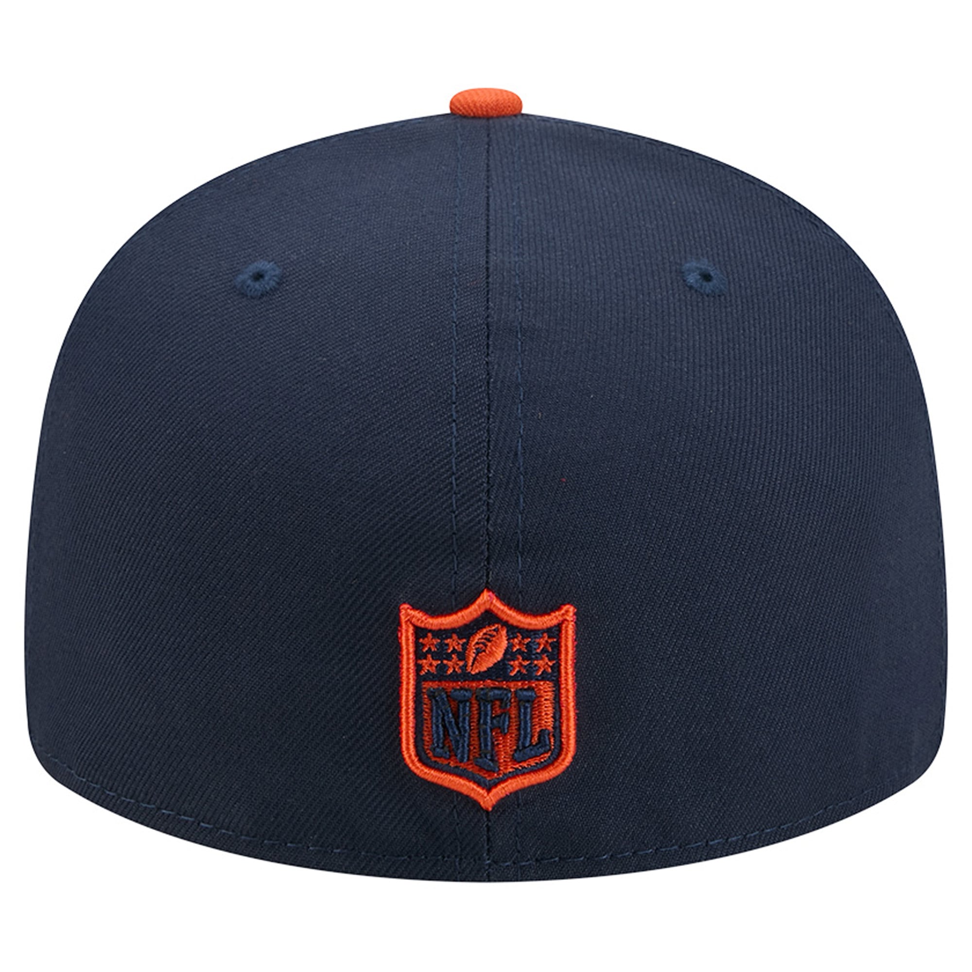Men's New Era Navy/Orange Chicago Bears Pixel Curved 59FIFTY Fitted Hat