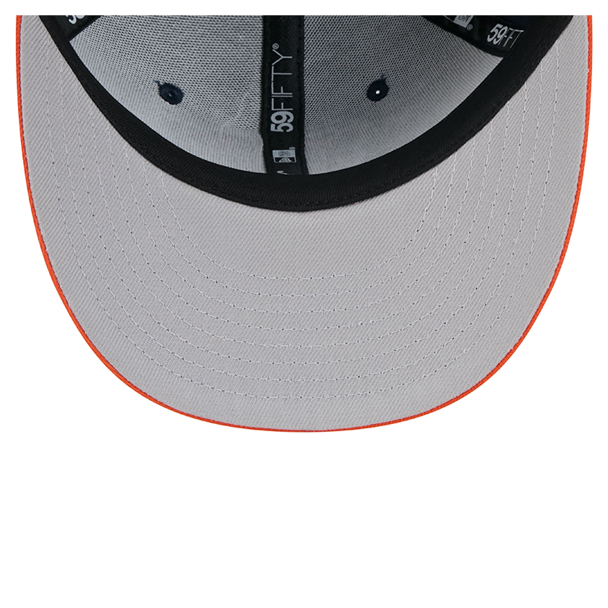 Men's New Era Navy/Orange Chicago Bears Pixel Curved 59FIFTY Fitted Hat