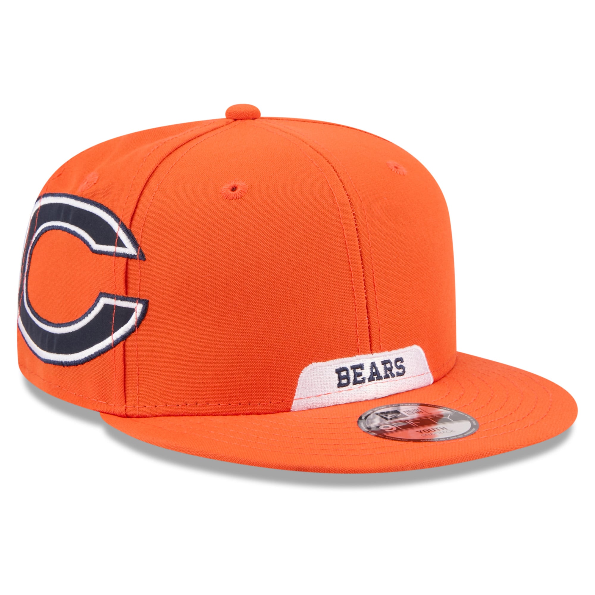 Men's New Era Orange Chicago Bears 2026 Rivalries Collection Fan Pack Helmet 9FIFTY Snapback Hat