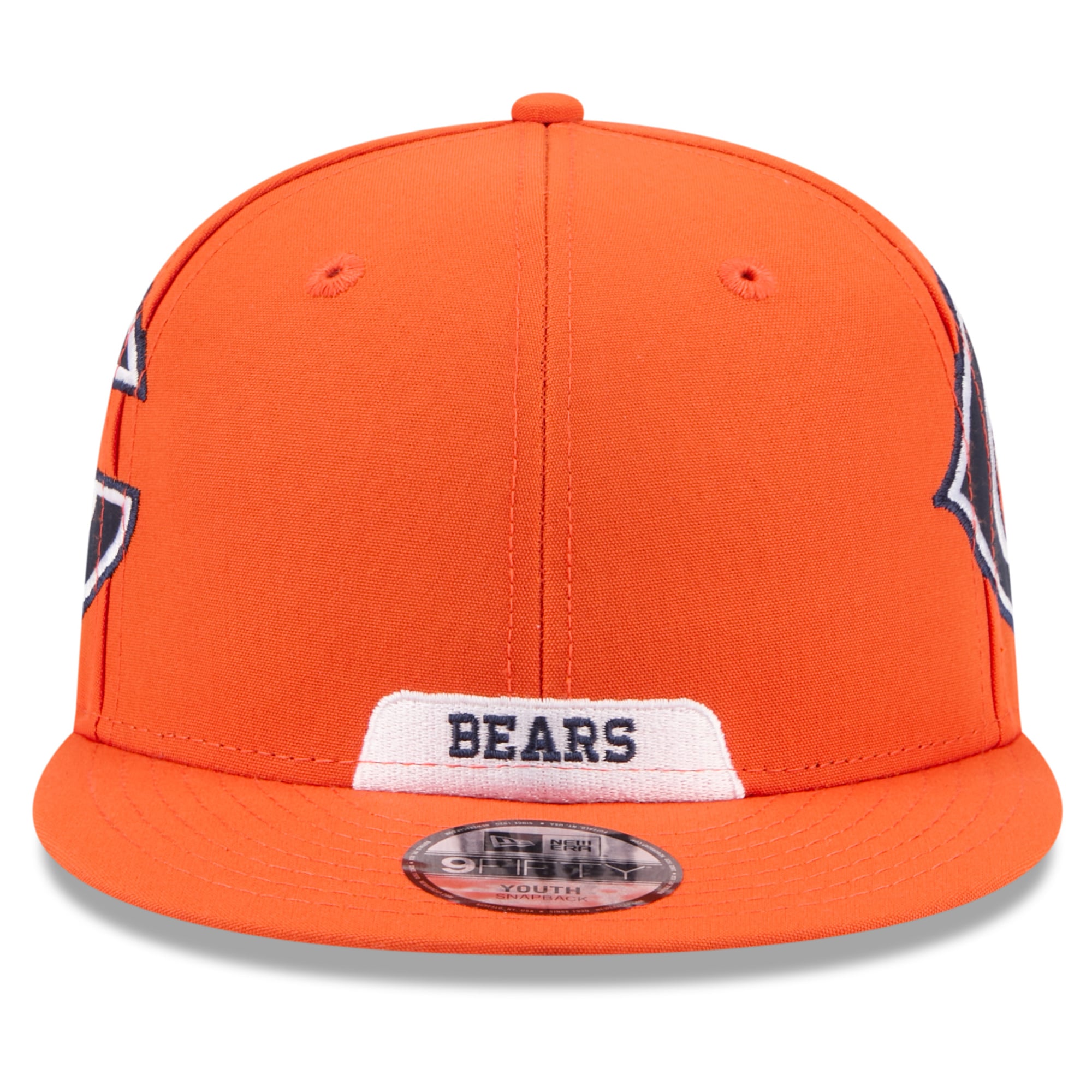 Men's New Era Orange Chicago Bears 2026 Rivalries Collection Fan Pack Helmet 9FIFTY Snapback Hat