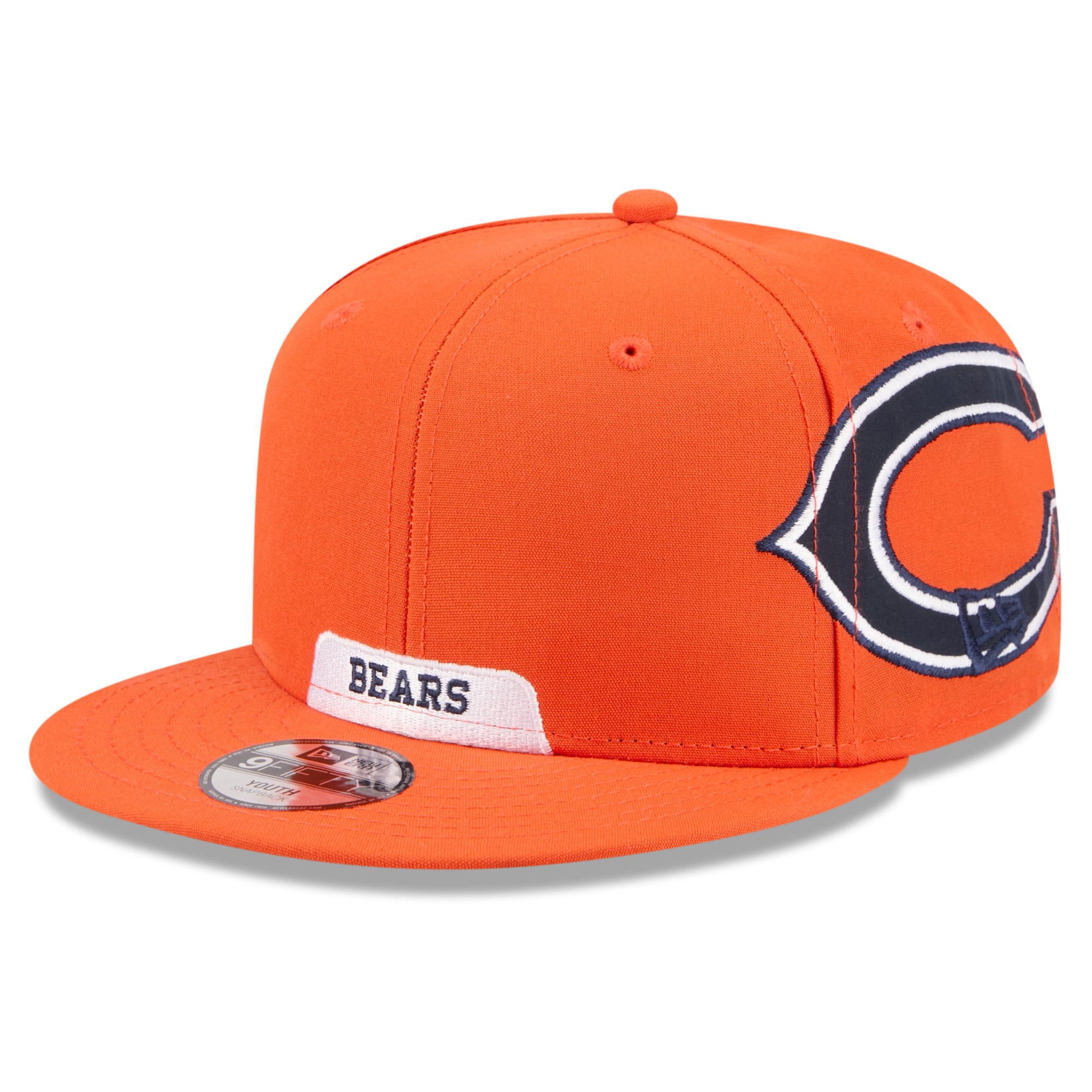 Men's New Era Orange Chicago Bears 2026 Rivalries Collection Fan Pack Helmet 9FIFTY Snapback Hat