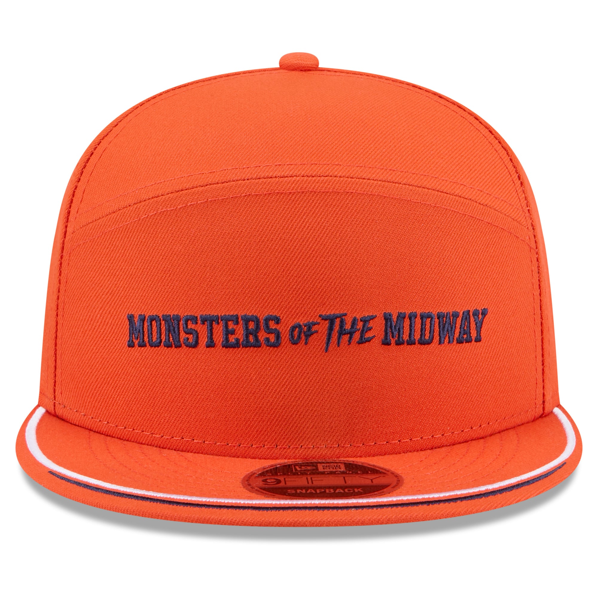 Men's New Era Orange Chicago Bears 2026 Rivalries Collection Split Panel 9FIFTY Snapback Hat