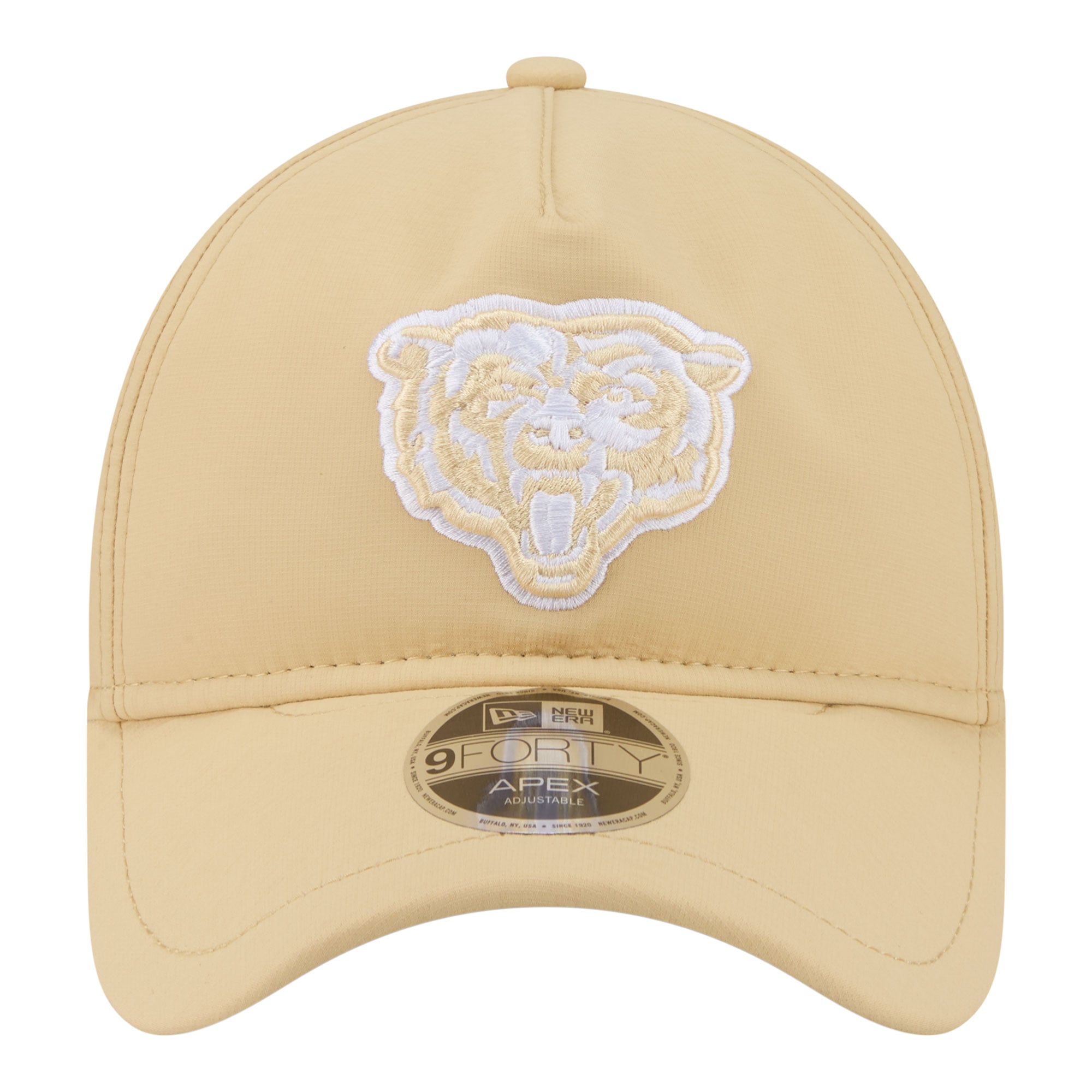 Men's New Era Tan Chicago Bears Apex 9FORTY Adjustable Hat