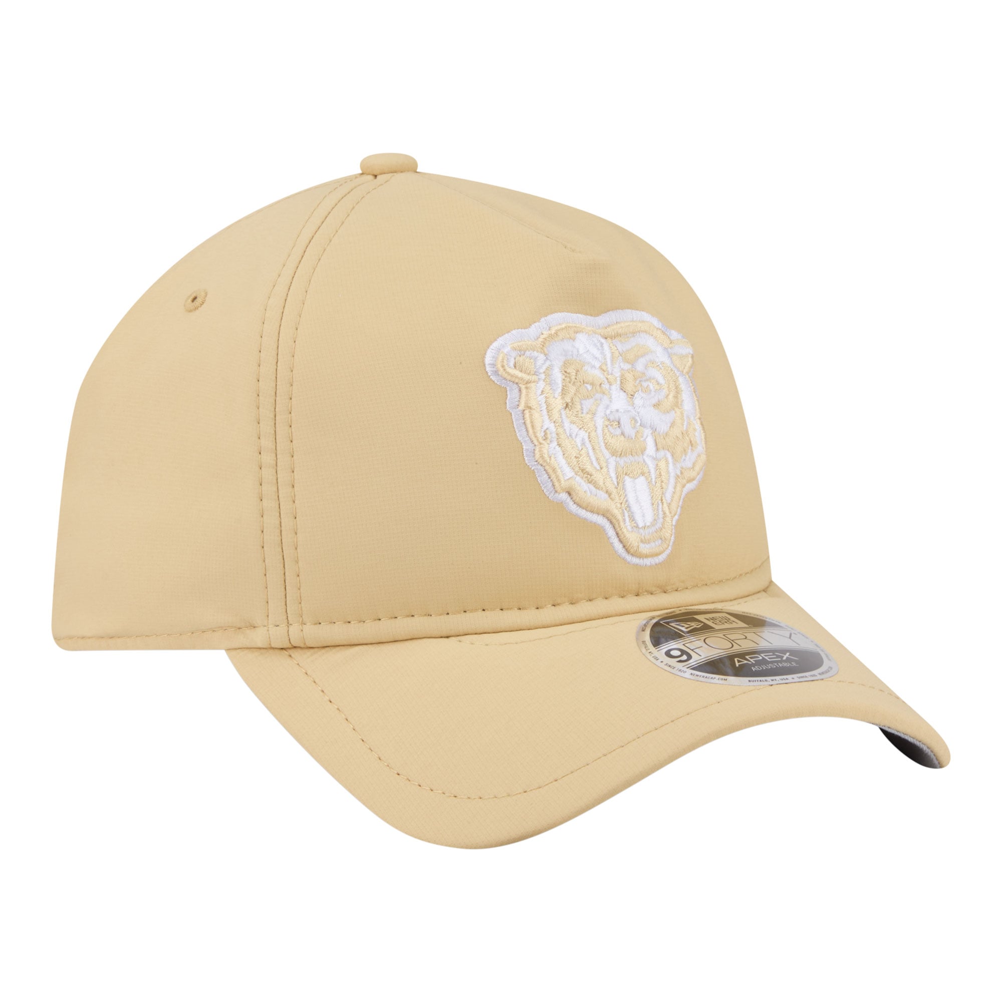 Men's New Era Tan Chicago Bears Apex 9FORTY Adjustable Hat