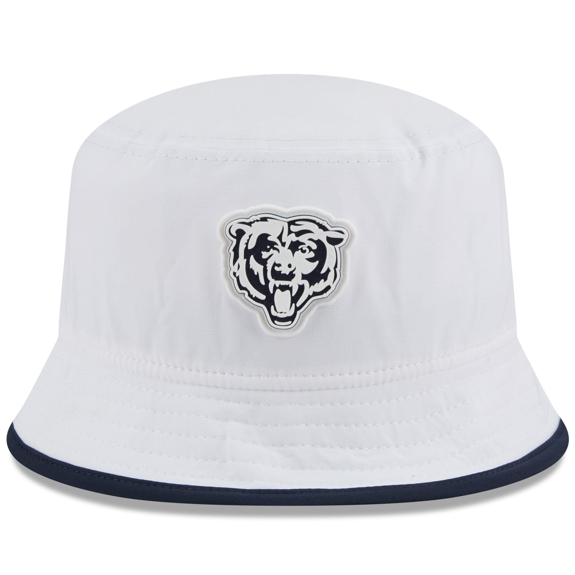 Men's New Era White Chicago Bears 2025 NFL Training Camp Stretch Bucket Hat