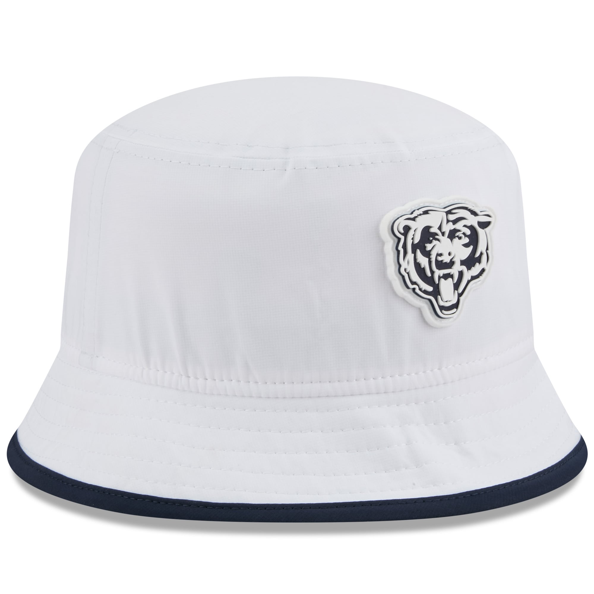 Men's New Era White Chicago Bears 2025 NFL Training Camp Stretch Bucket Hat