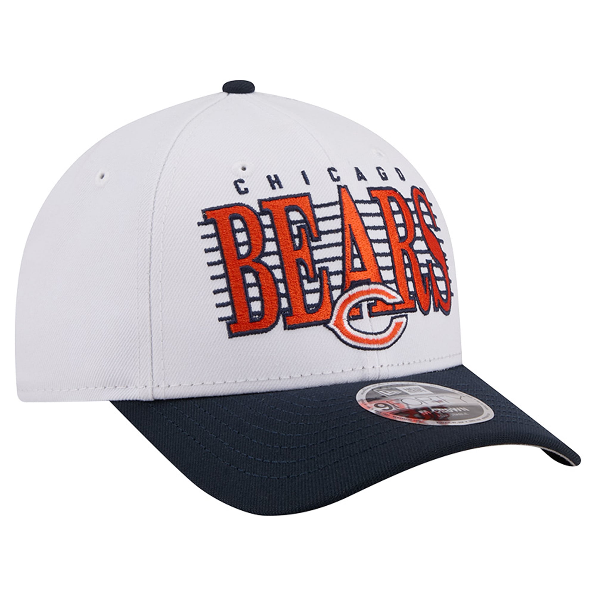 Casquette ajustable New Era blanche Chicago Bears Loyal 9FORTY M-Crown pour homme