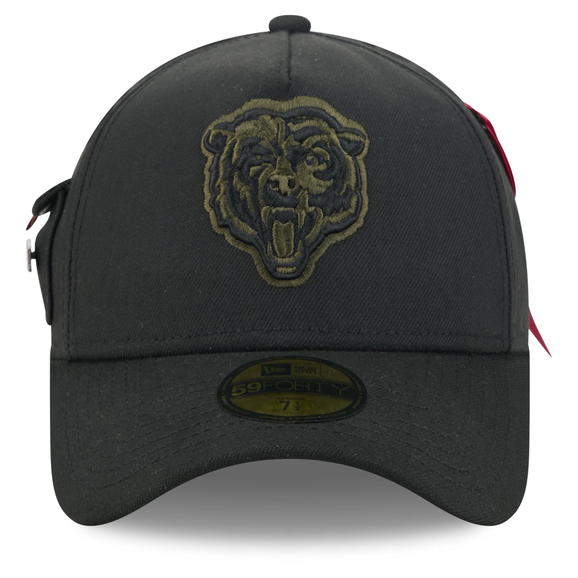 Casquette ajustée New Era x Alpha Industries noire Chicago Bears 59FORTY pour homme
