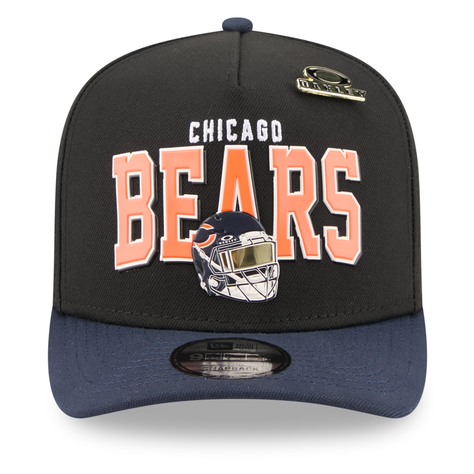 Casquette snapback New Era x Oakley Chicago Bears 9FIFTY A-Frame noire pour homme