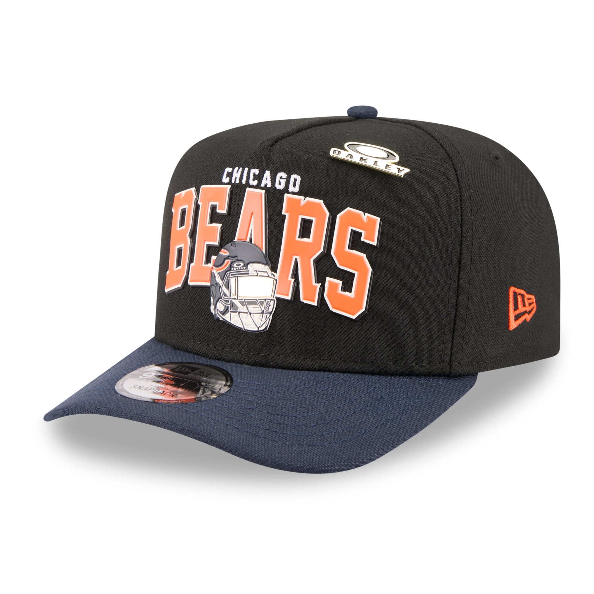 Casquette snapback New Era x Oakley Chicago Bears 9FIFTY A-Frame noire pour homme