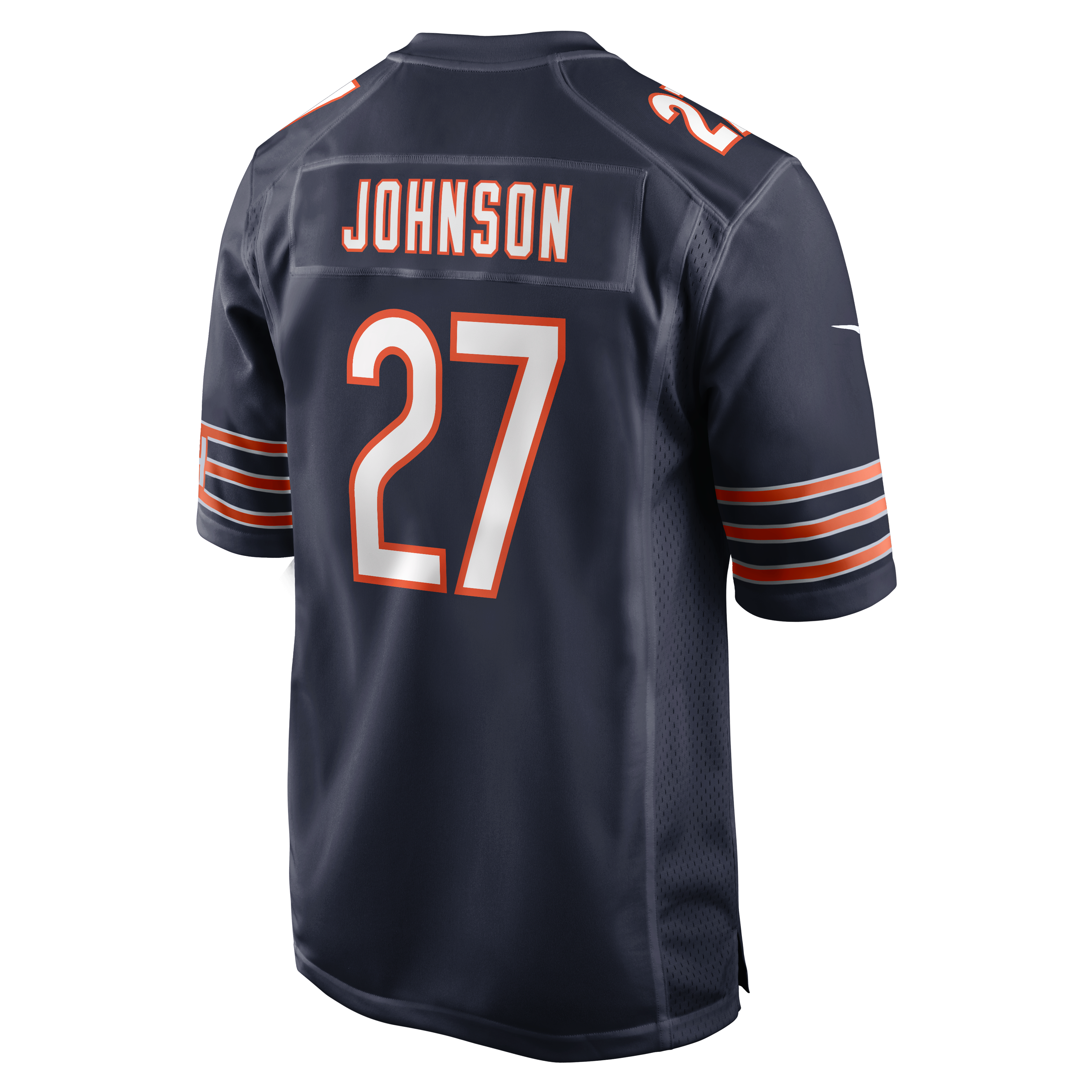 Maillot de match Nike Anthony Johnson bleu marine des Chicago Bears pour homme