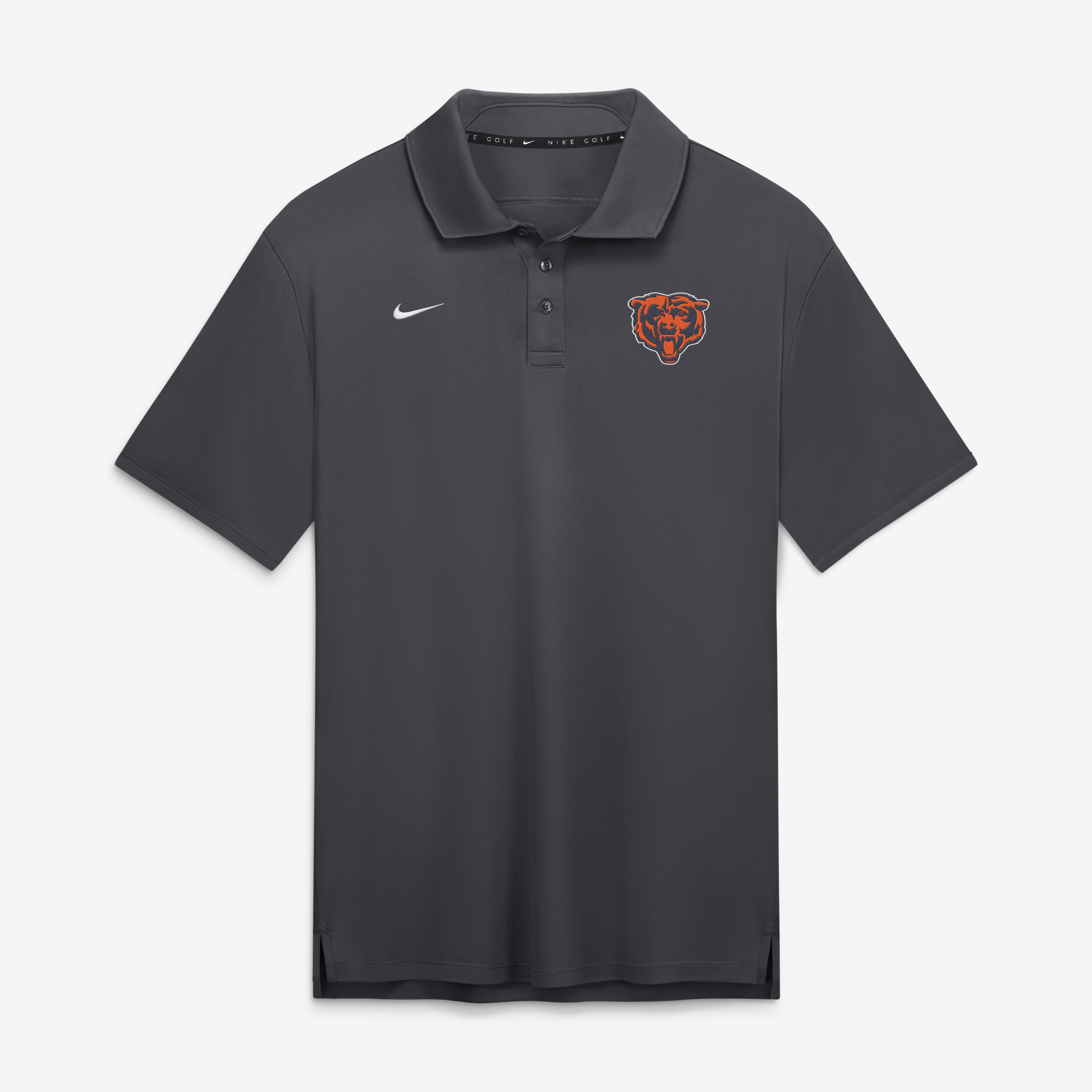 Polo Nike Dri-FIT uni anthracite Chicago Bears pour homme