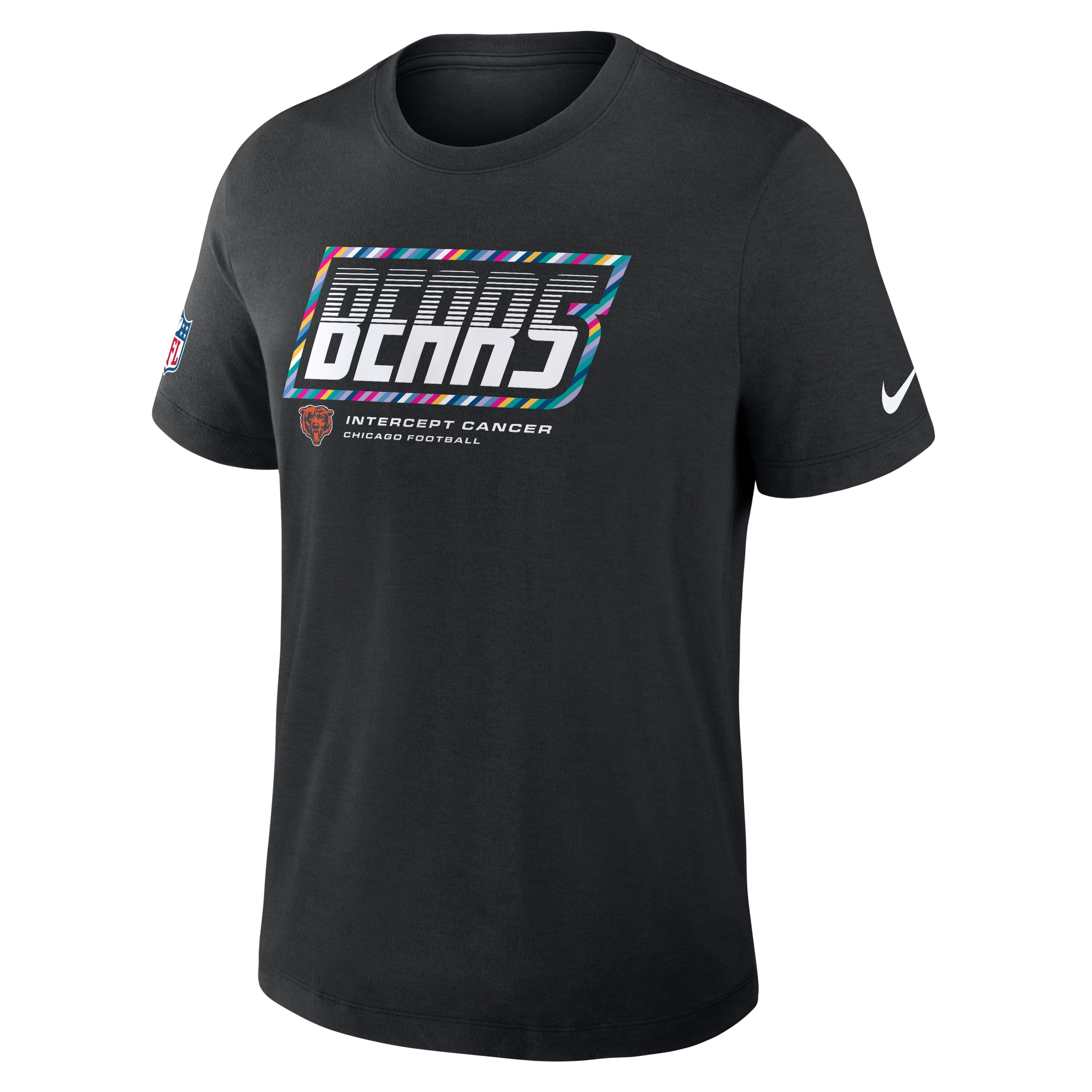 Men's Nike Black Chicago Bears 2026 NFL Crucial Catch Tri-Blend Dri-FIT T-Shirt