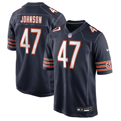 Buddy Johnson Chicago Bears Nike Team Game Jersey - Navy