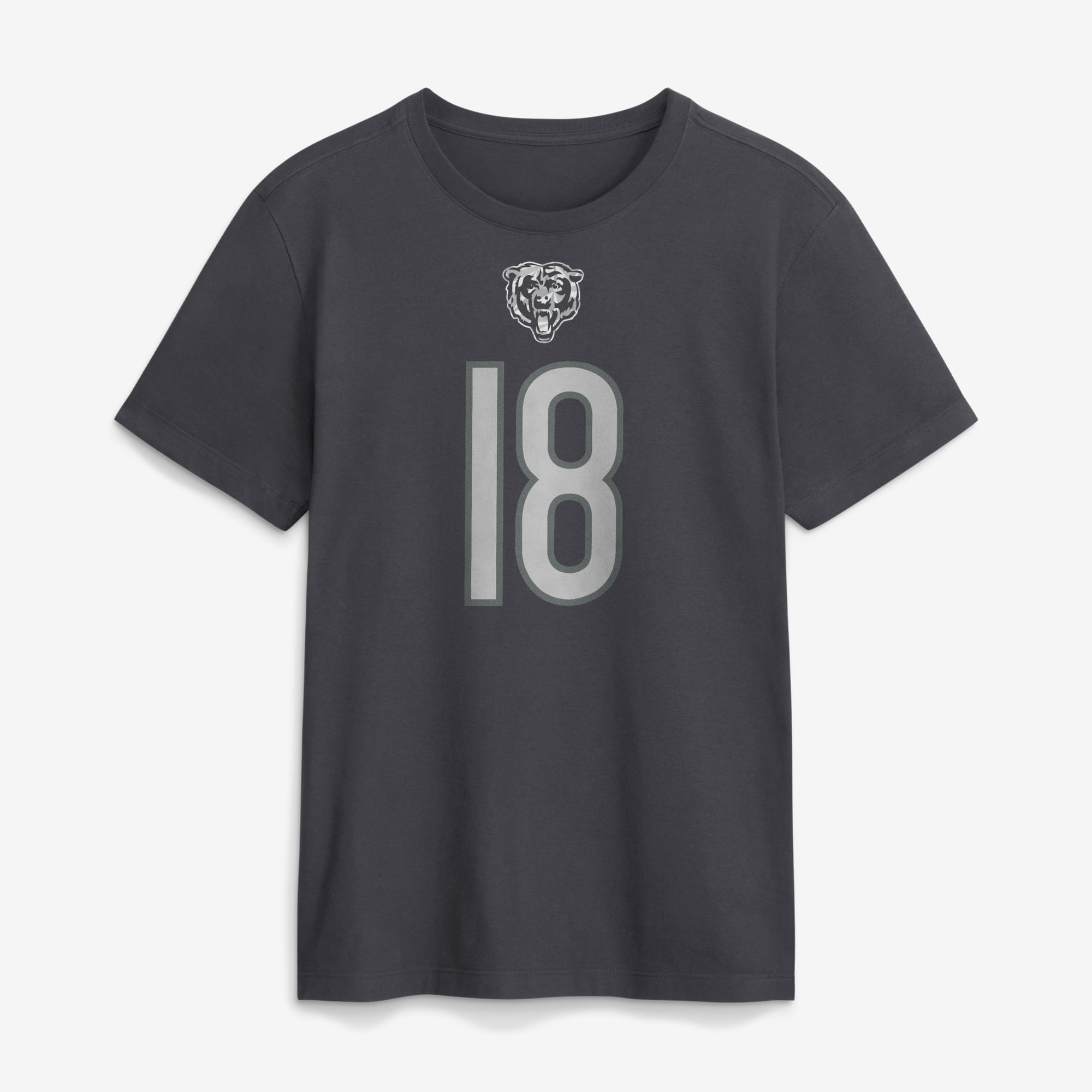 T-shirt Nike Caleb Williams anthracite Chicago Bears pour homme, avec nom et numéro