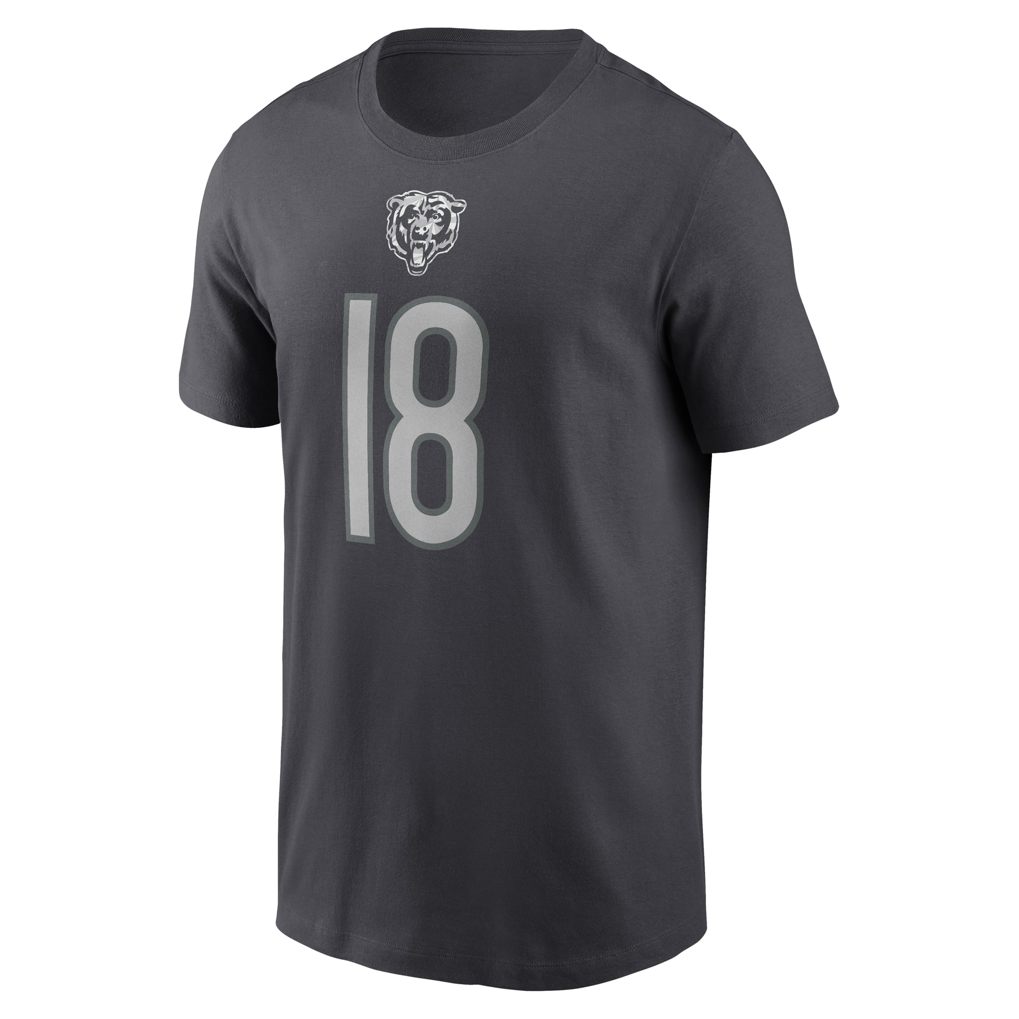 T-shirt Nike Caleb Williams anthracite Chicago Bears pour homme, avec nom et numéro
